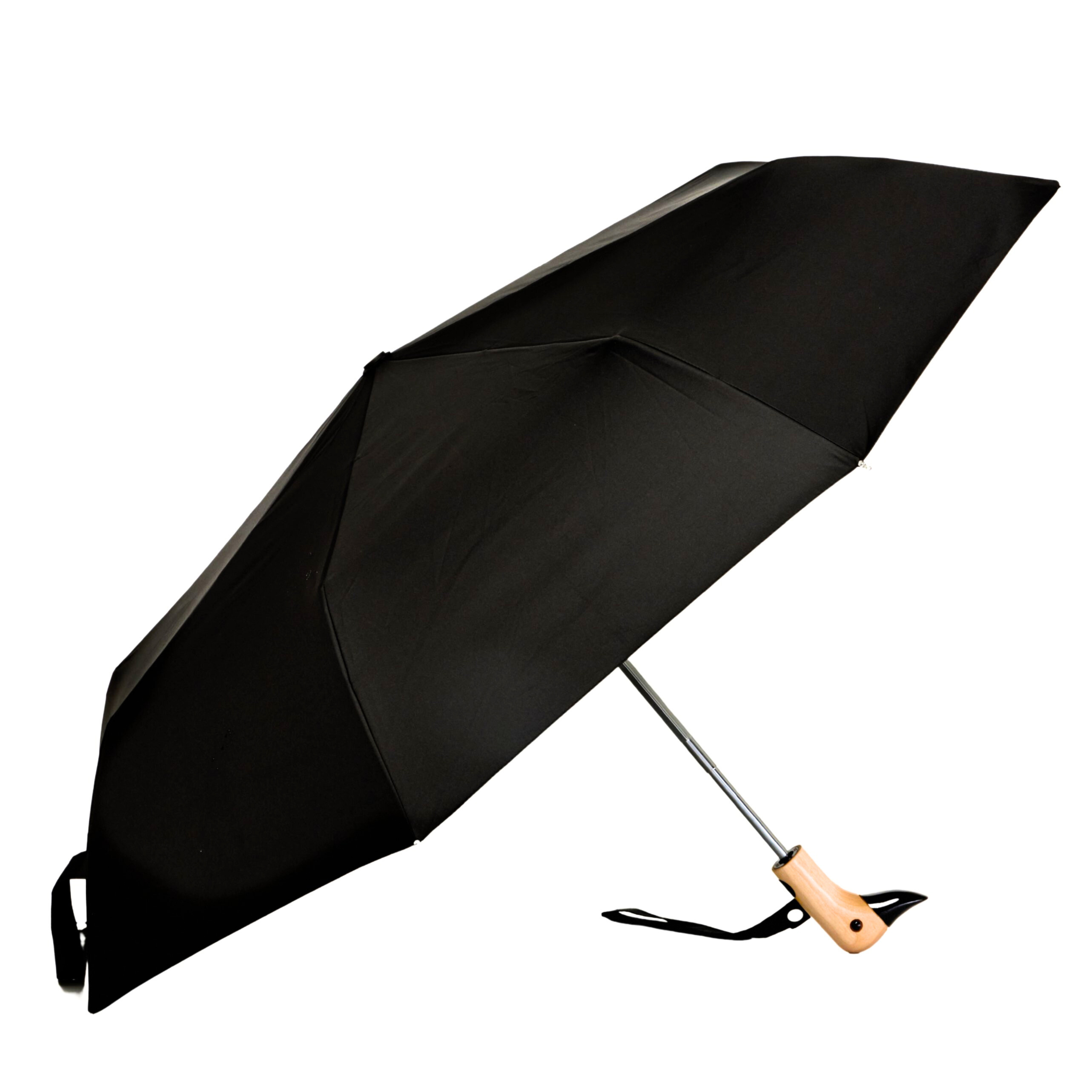 Classic Black Auto Open Eco-Friendly Duckhead Umbrella