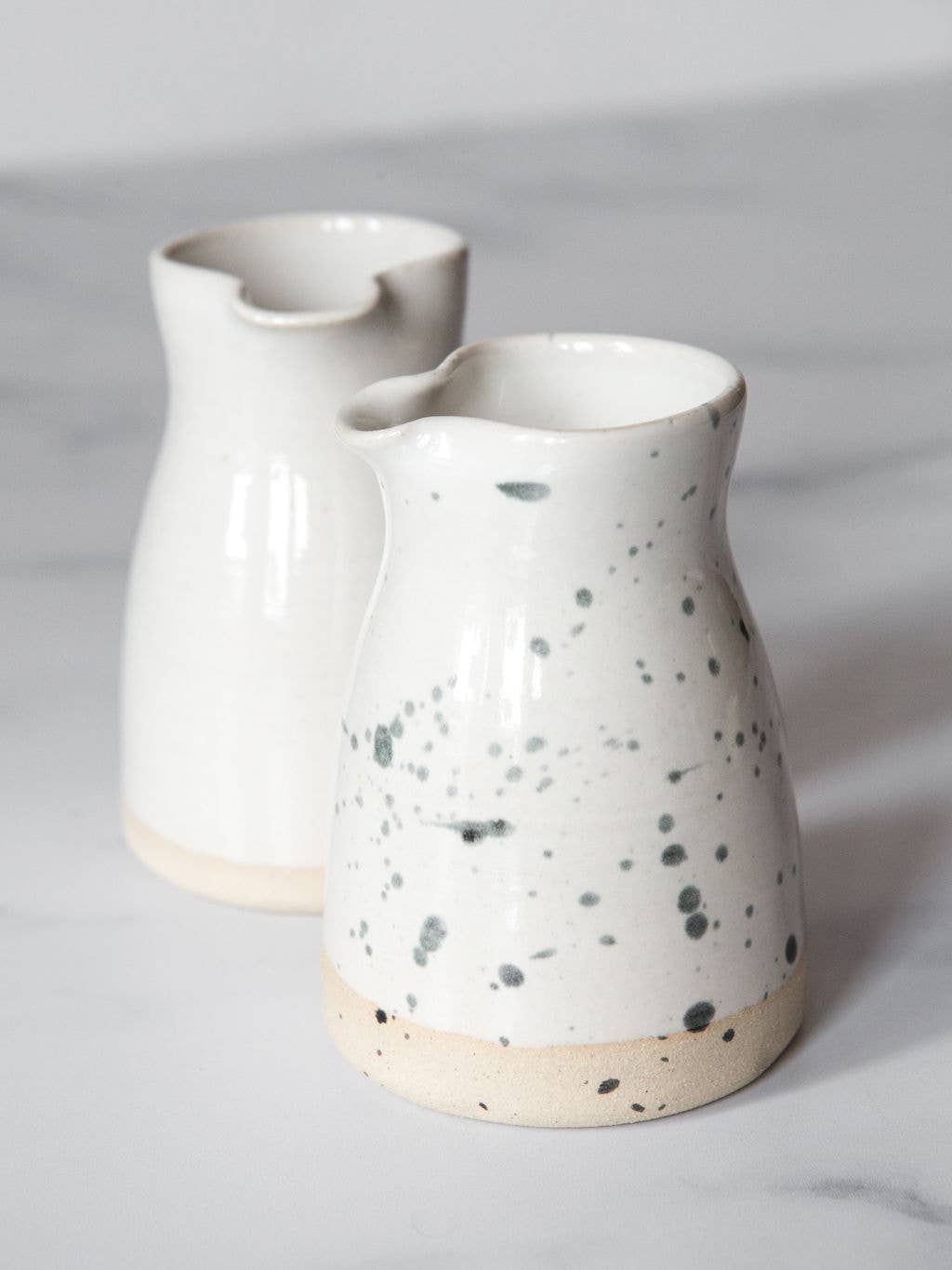 Hand Thrown Stoneware Milk Jug : White