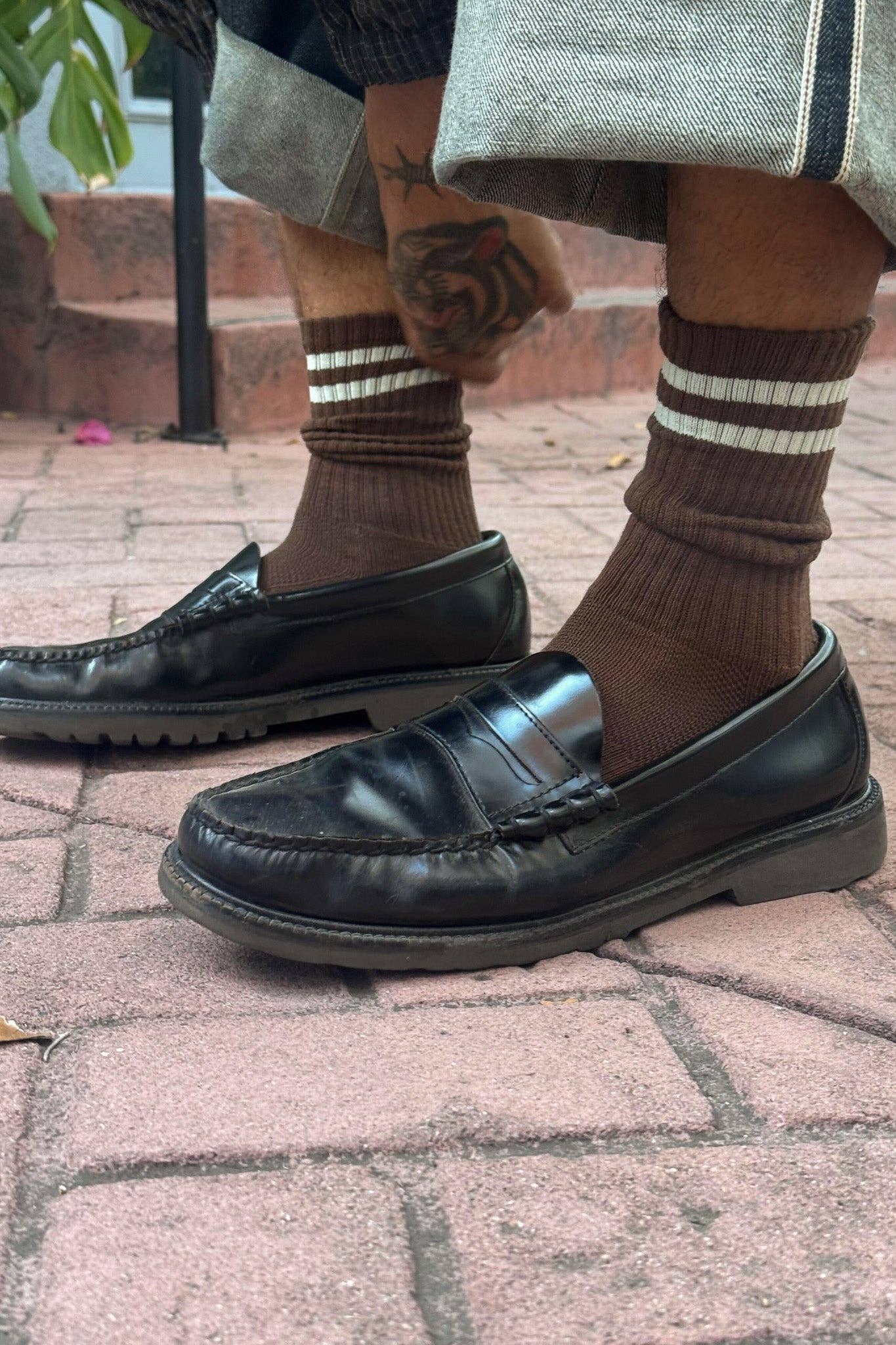 EXTENDED Boyfriend Socks (wholesale): Charcoal