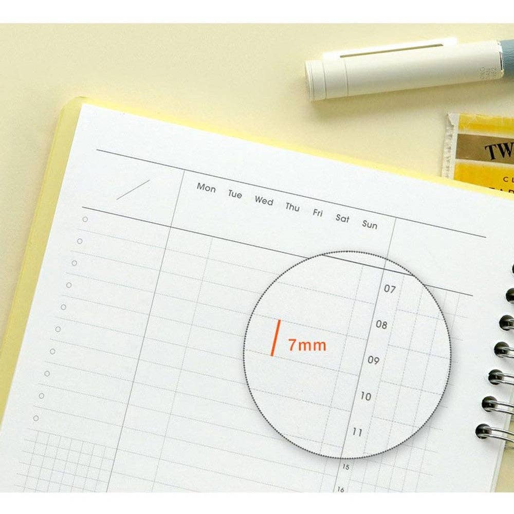 Iconic Daily A5 Study Planner – Undated Productivity Notebook: Placid blue