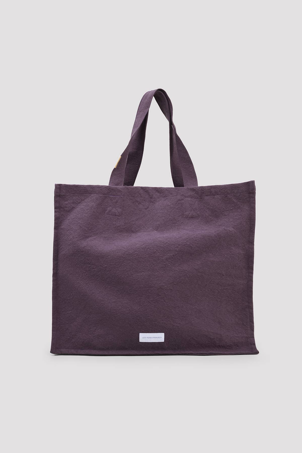 Organic Cotton Canvas Tote Bag in Eggplant Purple