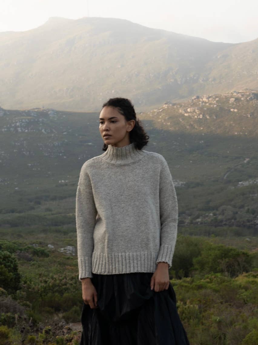 Artisan Turtleneck – Pure Wool: Natural White