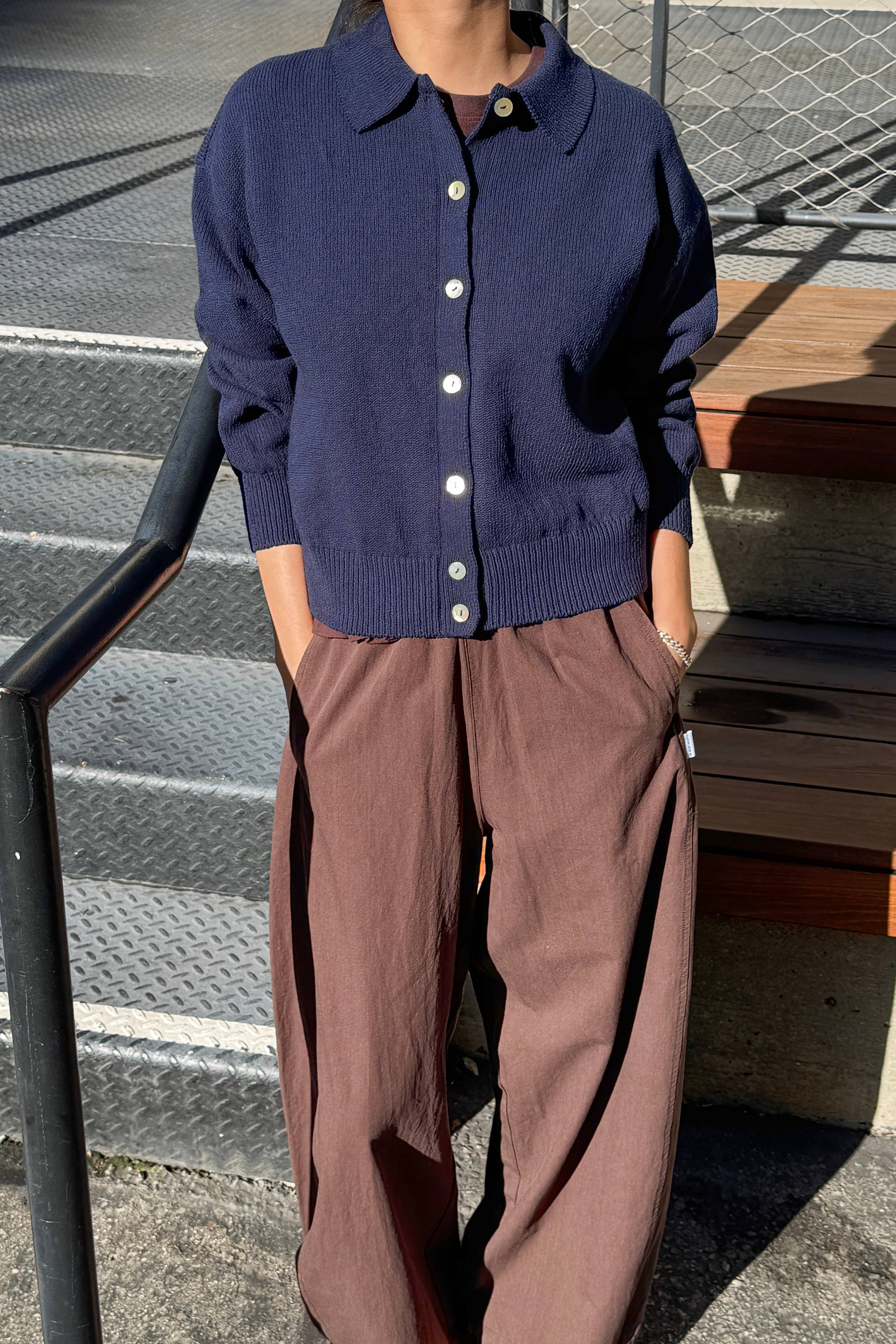 The Club Cardigan : Navy - Le Bon Shoppe