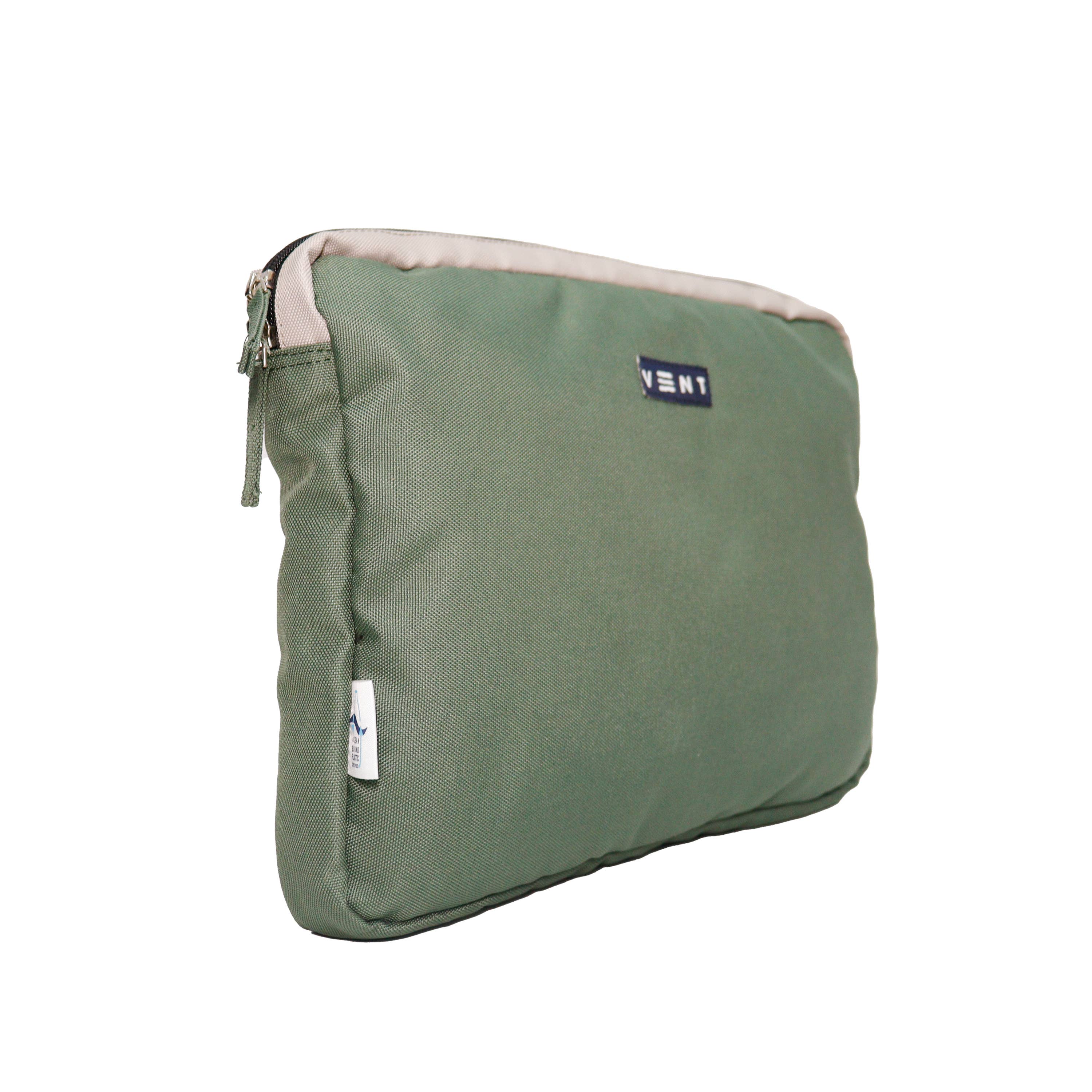 Laptop Sleeve - Recycled Ocean Plastic - Sage Green