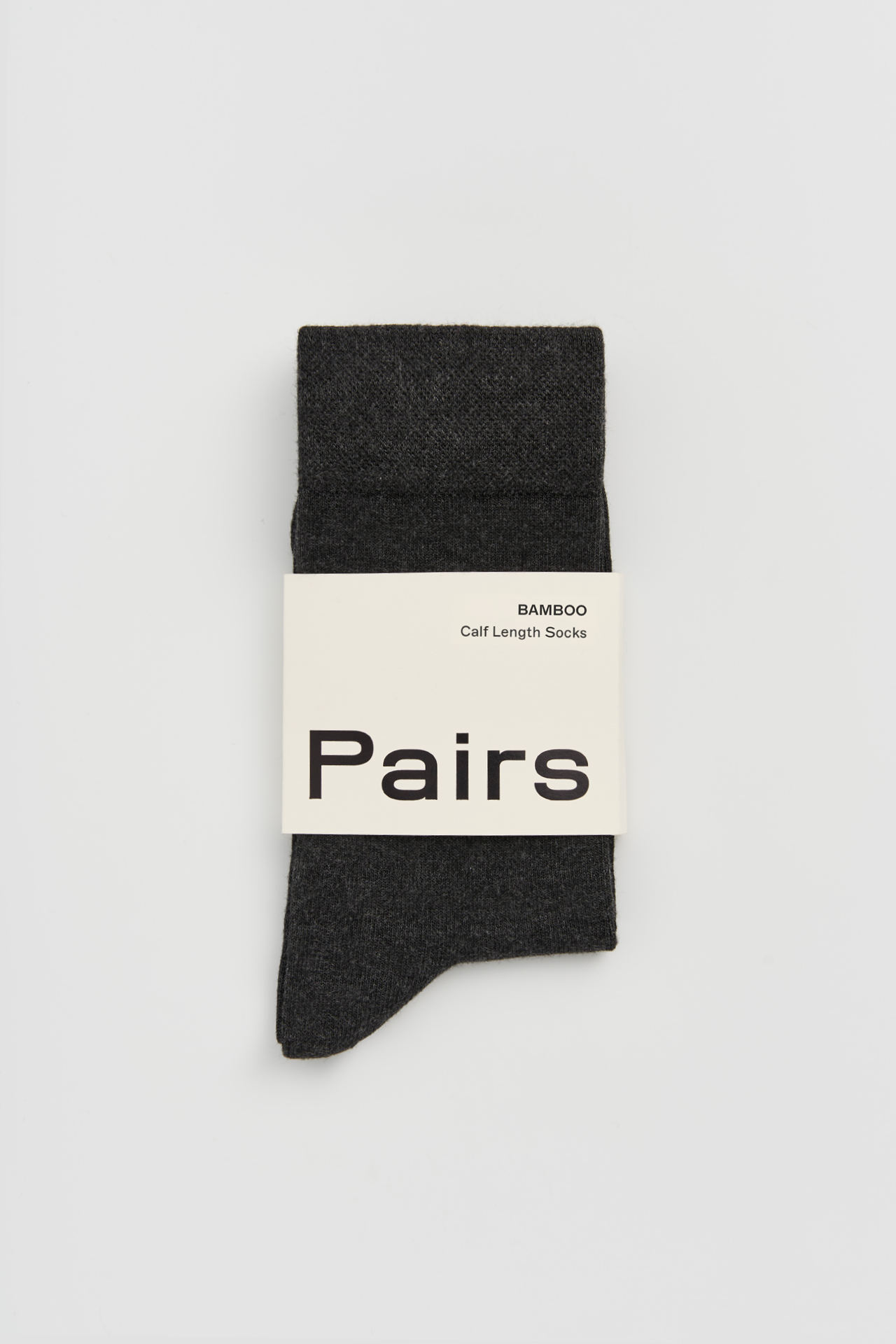 Storm Grey Bamboo Socks: Charcoal / Large (UK 9-13)