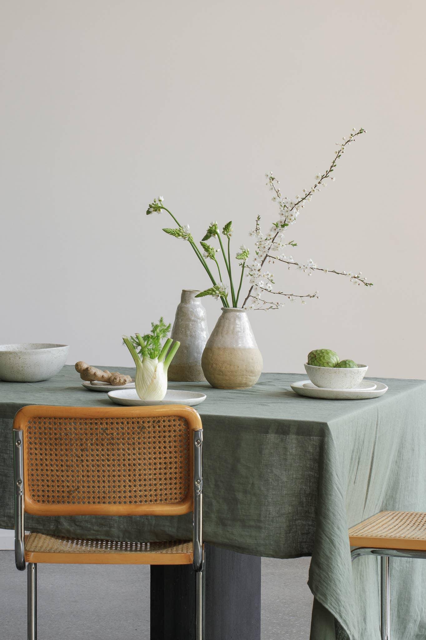 Linen Tablecloth Nordic Moss (250x145 cm / 98.5x57") by Dodesign
