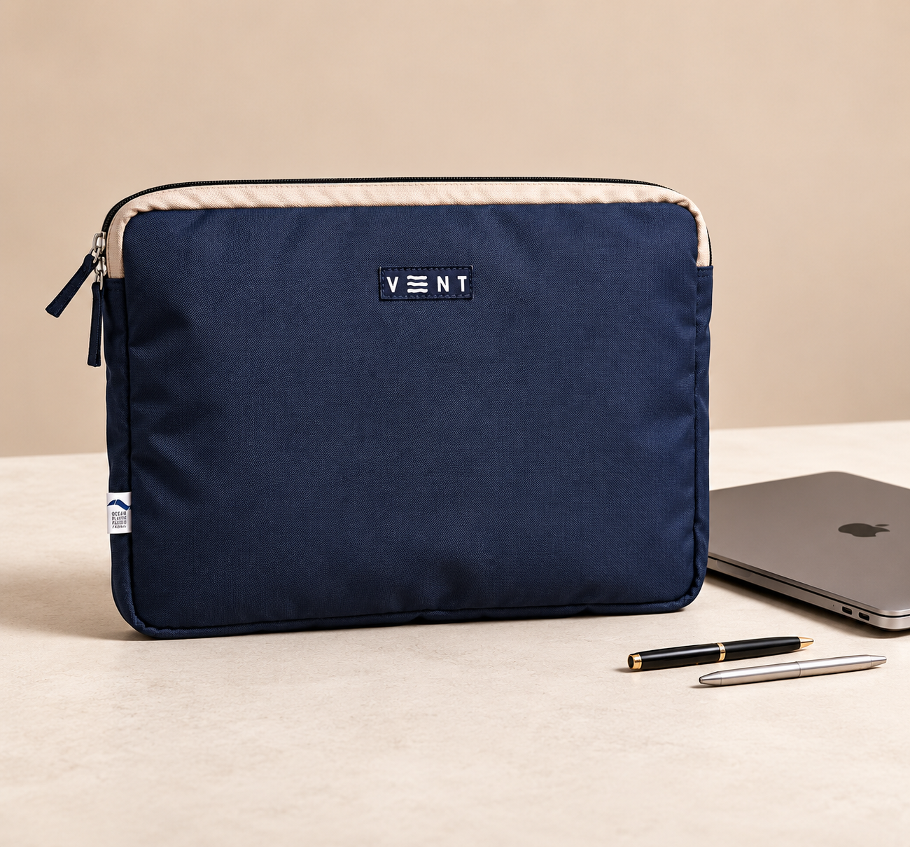 Laptop Sleeve - Recycled Ocean Plastic - Navy Blue