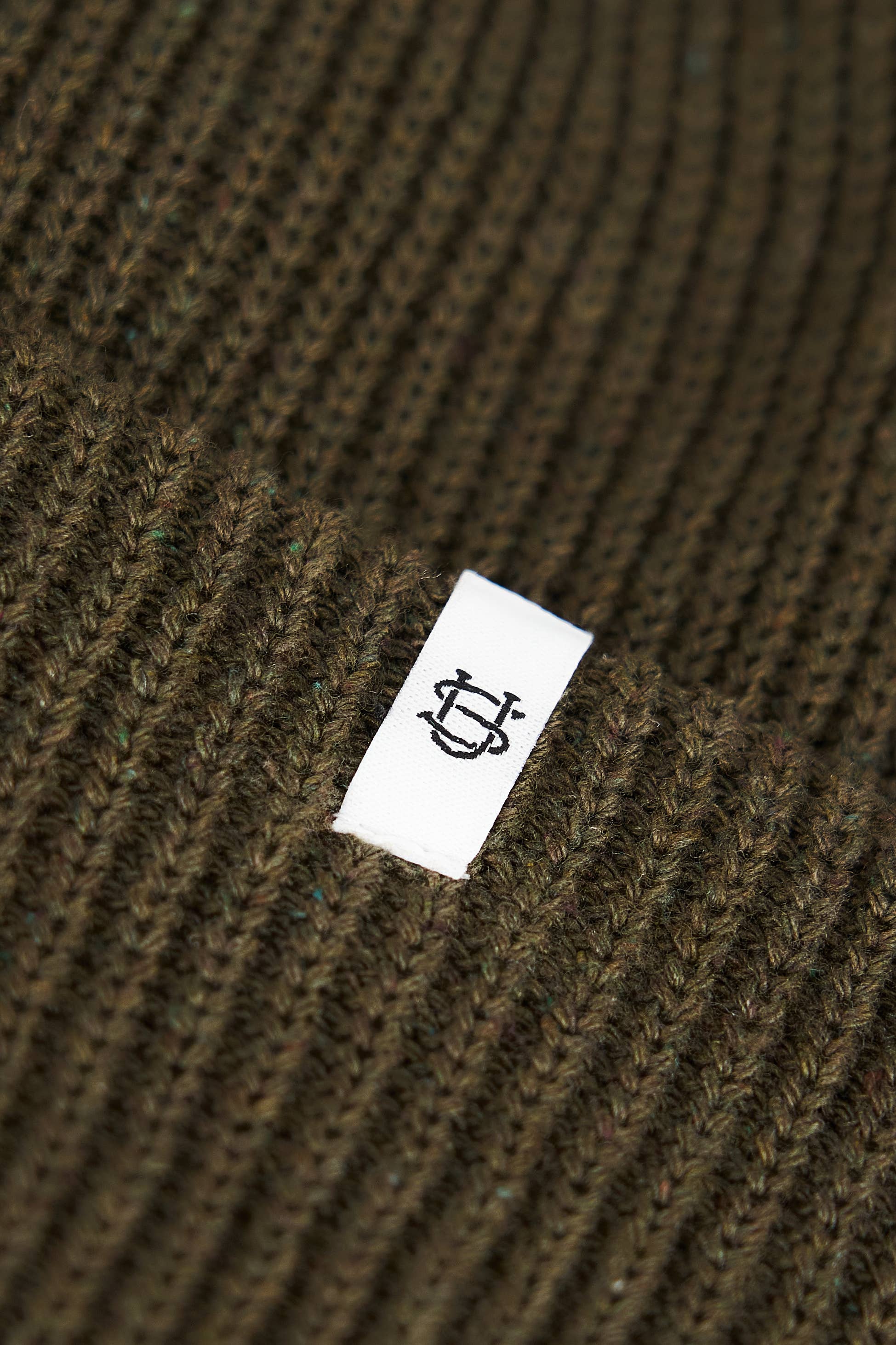 Olive Drab Upcycled Cotton Watchcap: One Size