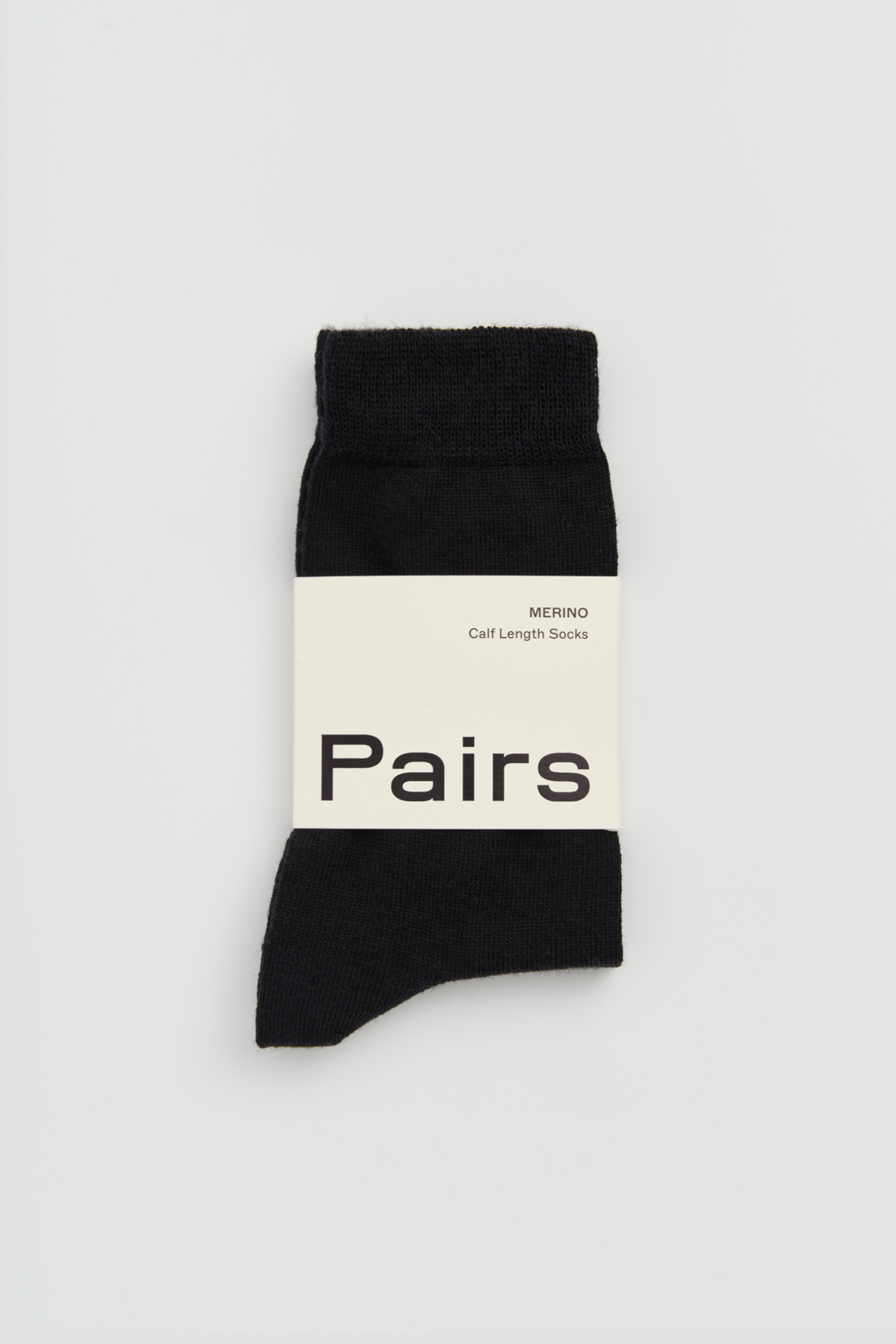 True Black Merino Socks: Medium (UK 8-10)