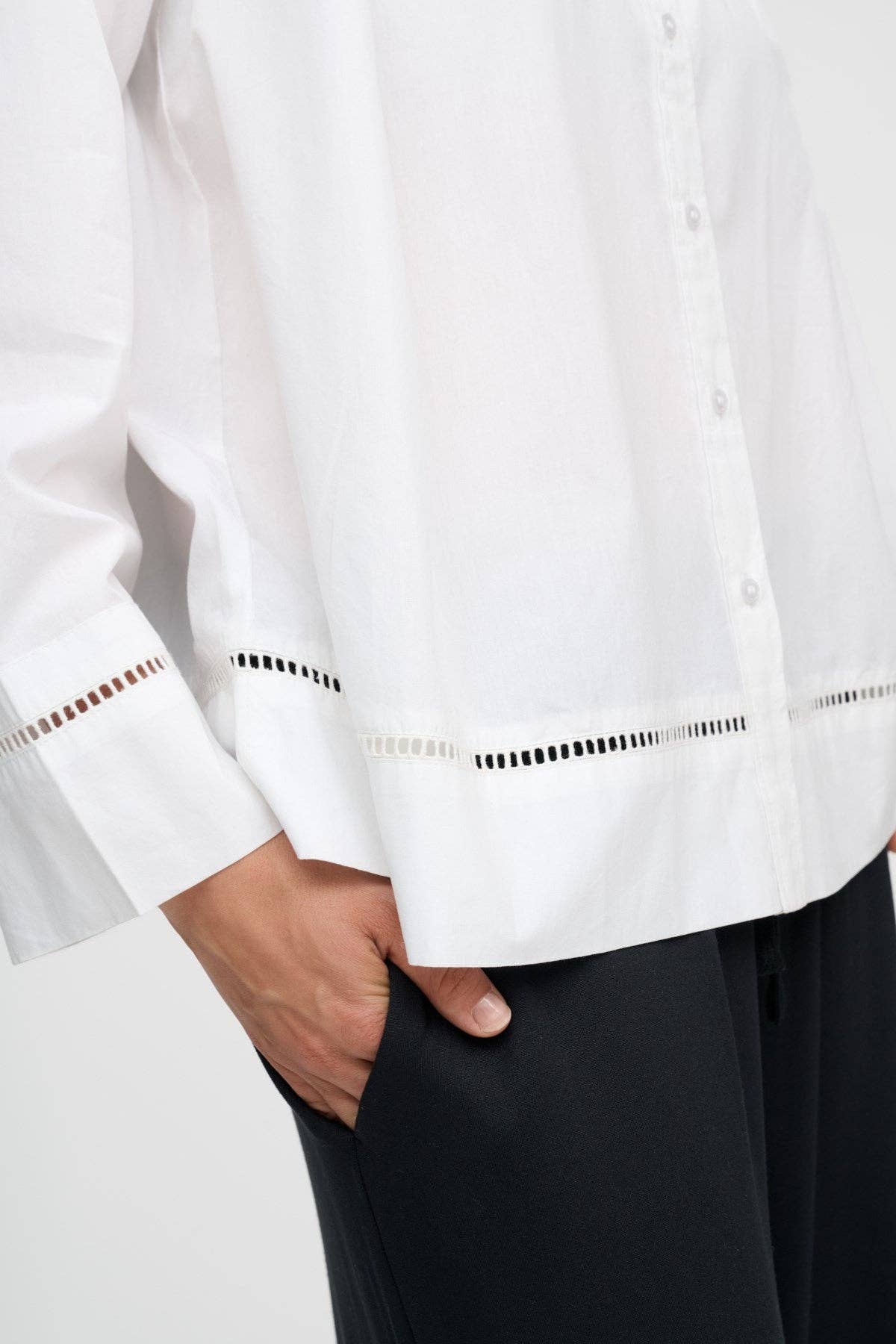 July shirt poplin: White / S