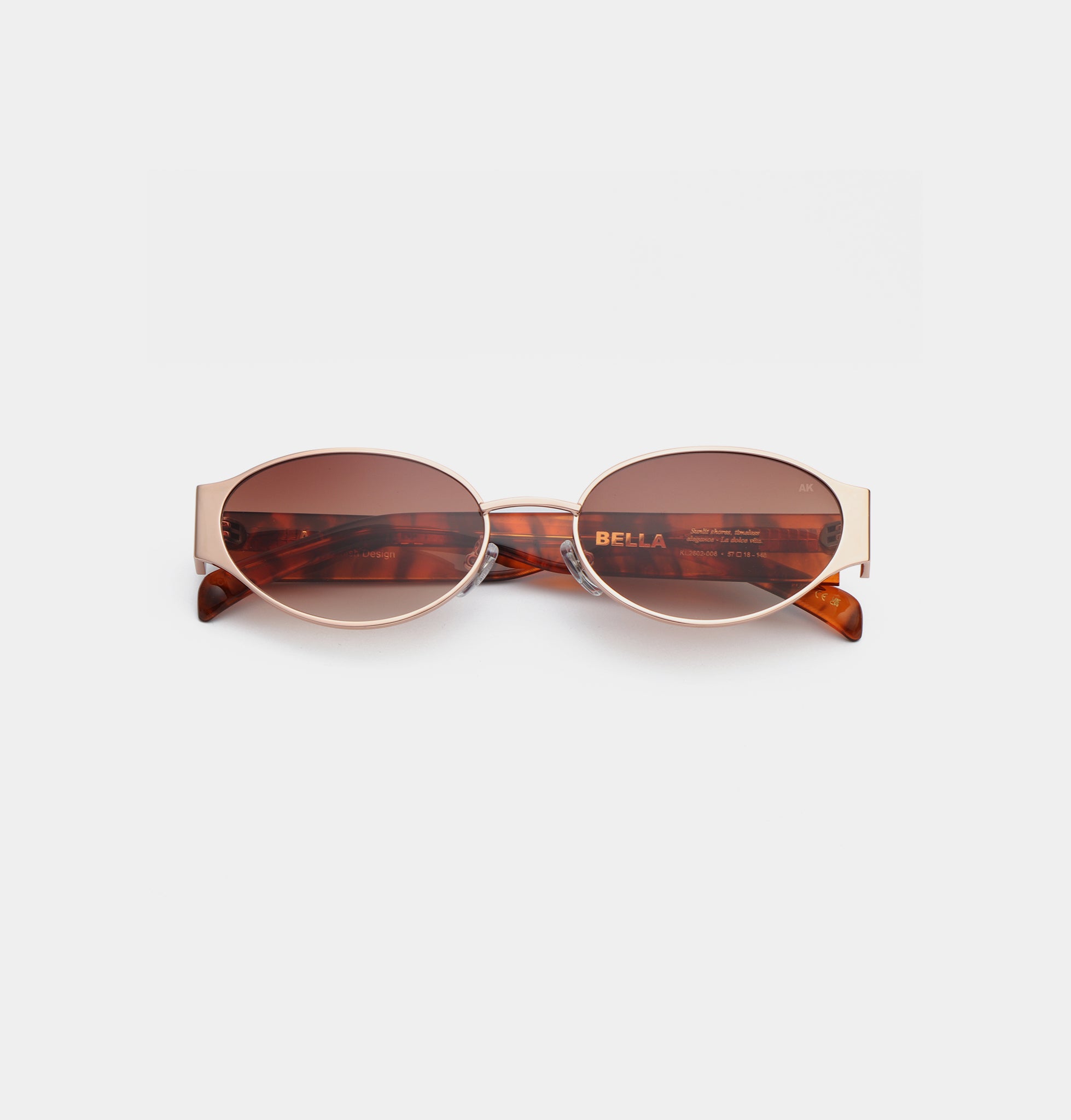 Bella Sunglasses in Rosegold Havana — A. Kjærbede