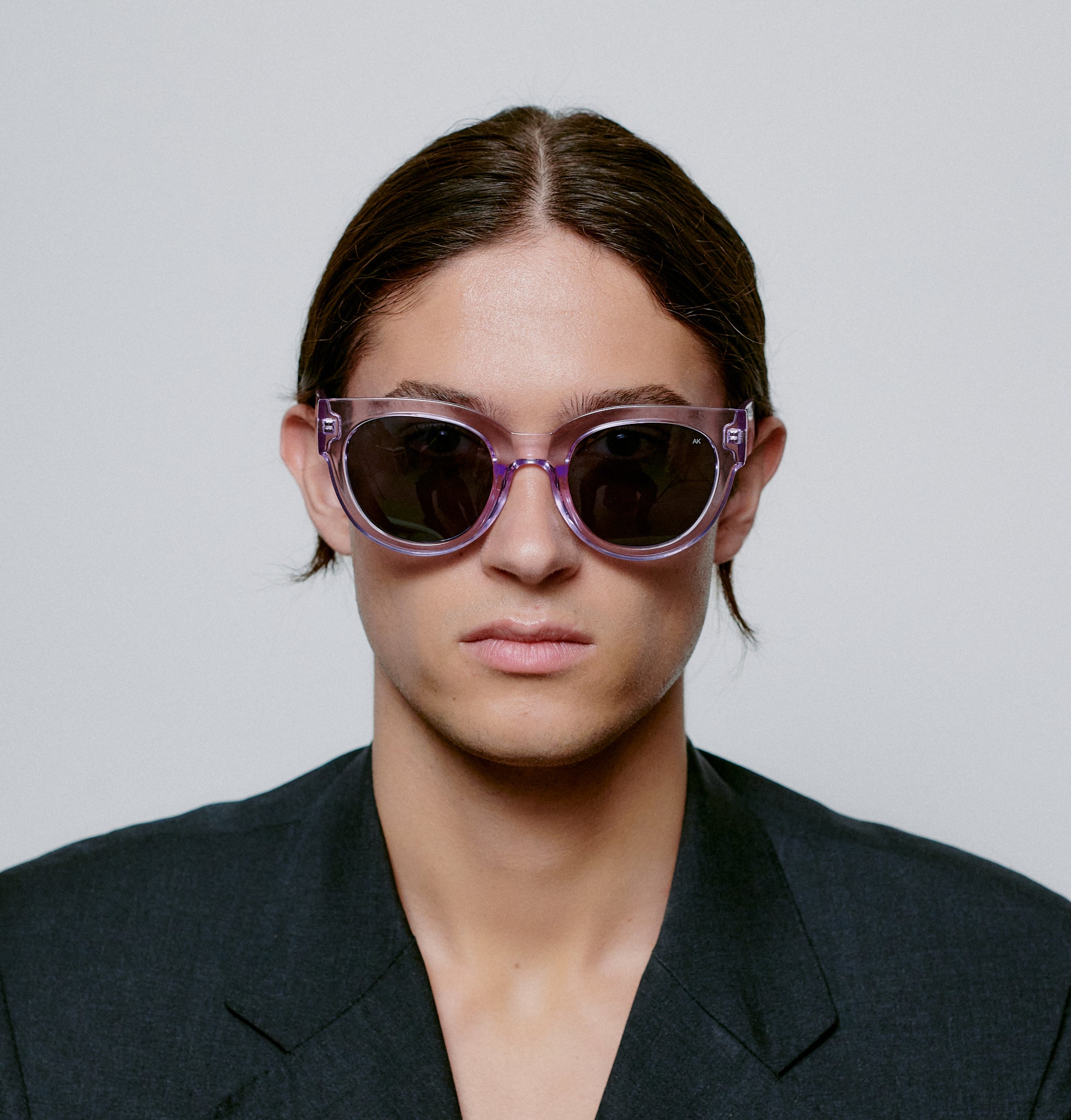Lilly Sunglasses in Lavender Transparent — A. Kjærbede