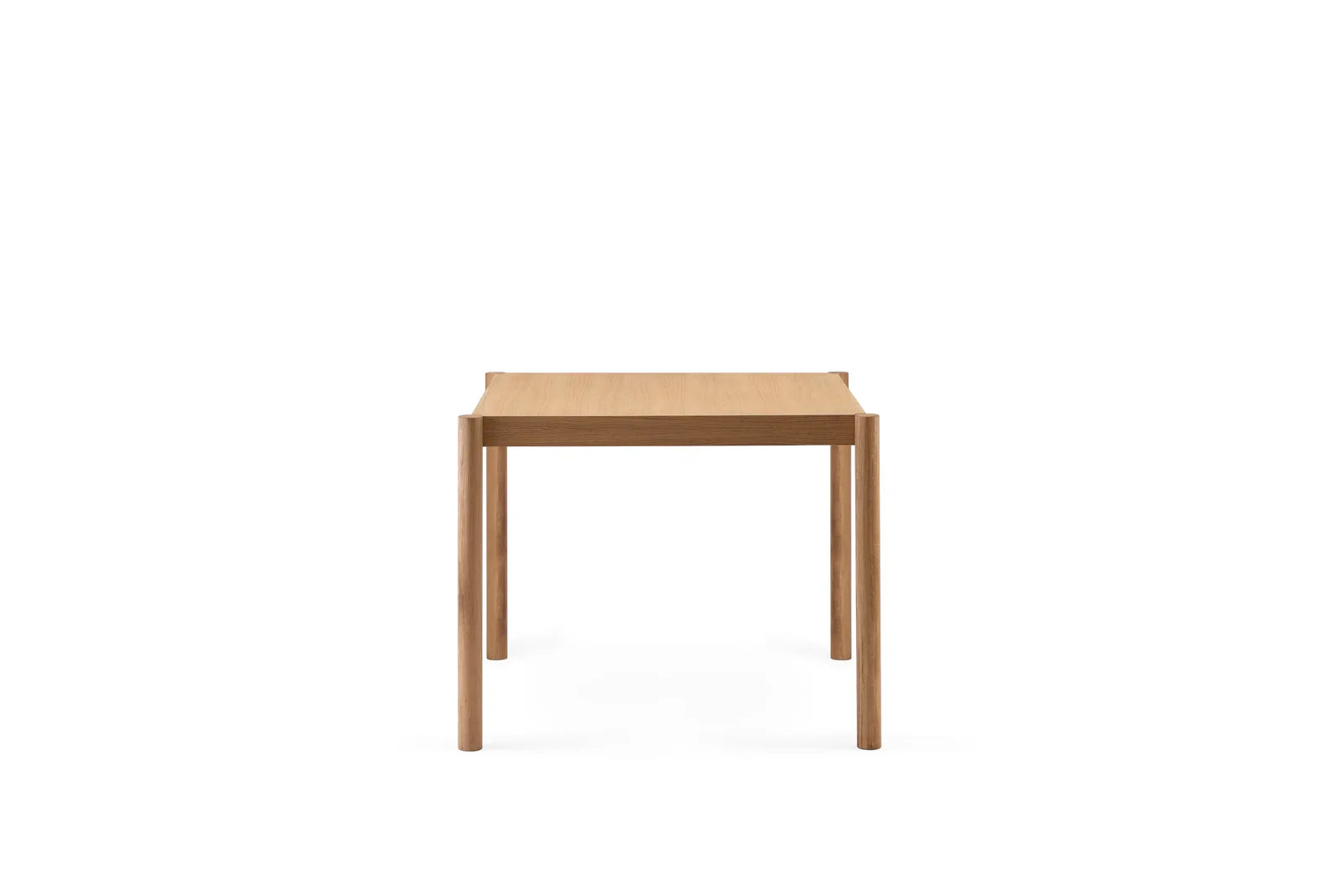 CITDIN85NAT natural oak dining table, minimalist wood design, light brown finish