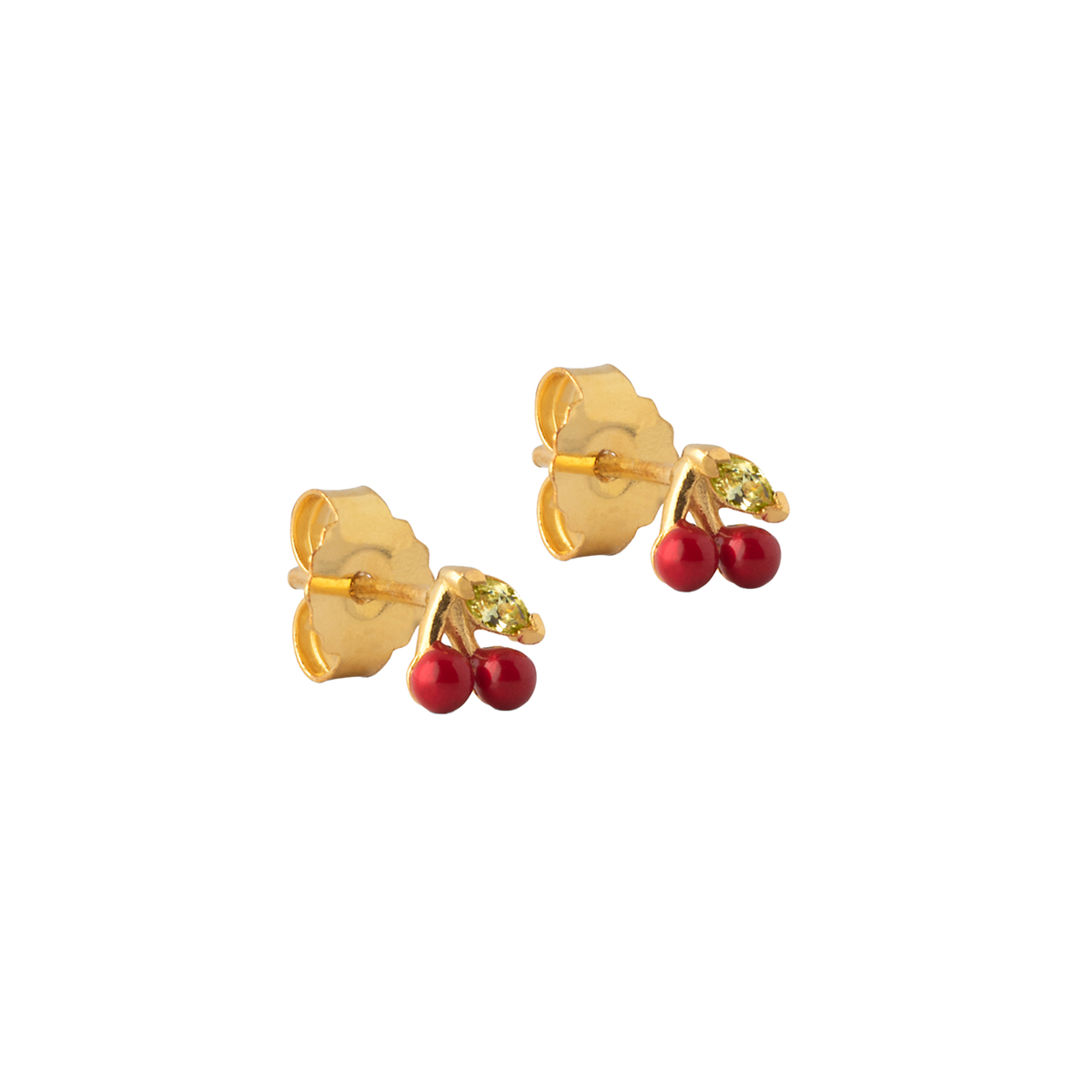 Enamel Copenhagen - Cherry Studs – Gold
