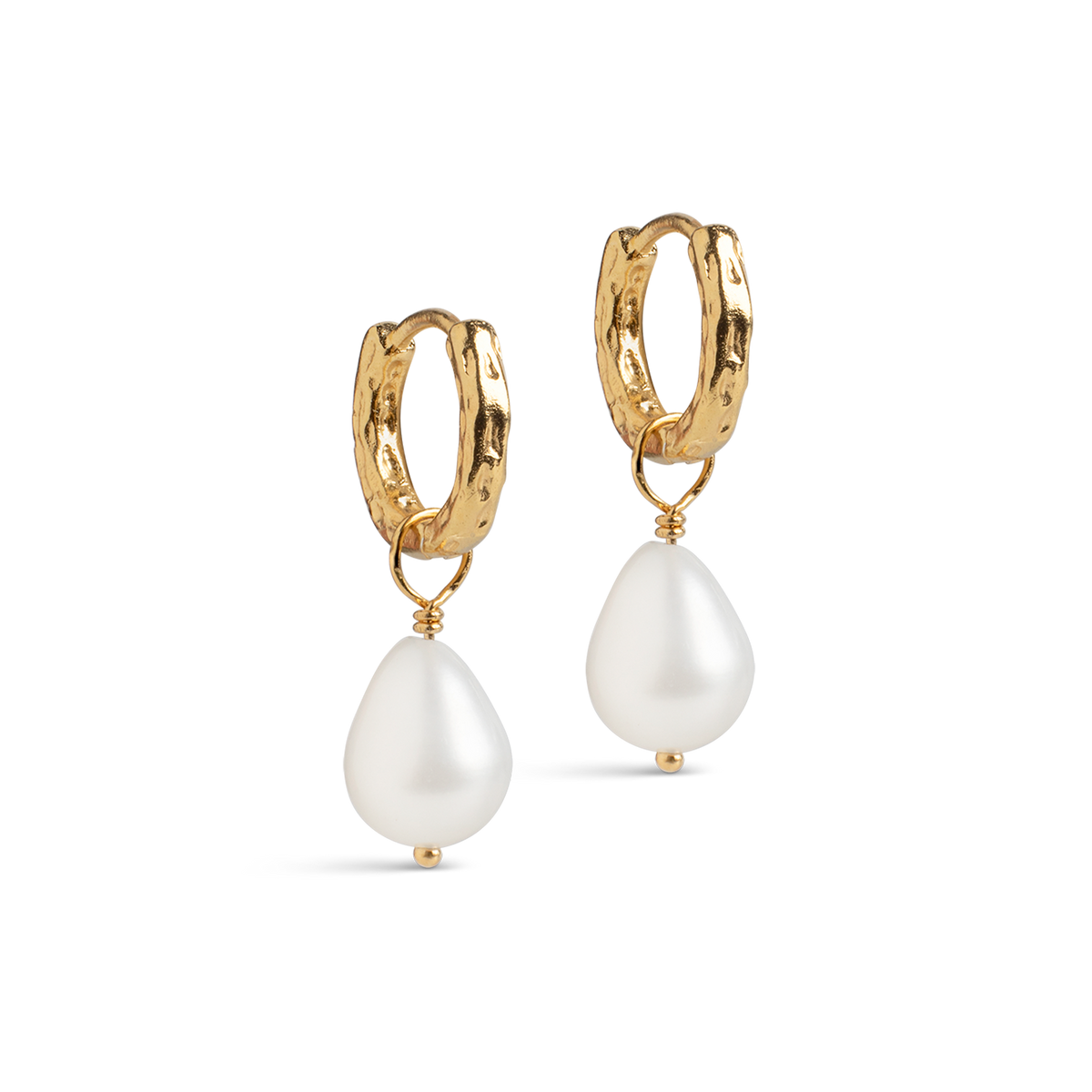 Enamel Copenhagen - Significant Hoops Pearl – Gold