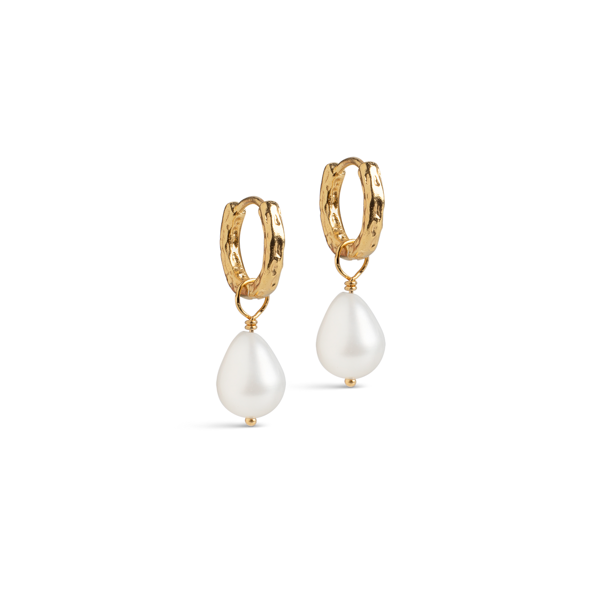 Enamel Copenhagen - Significant Hoops Pearl – Gold