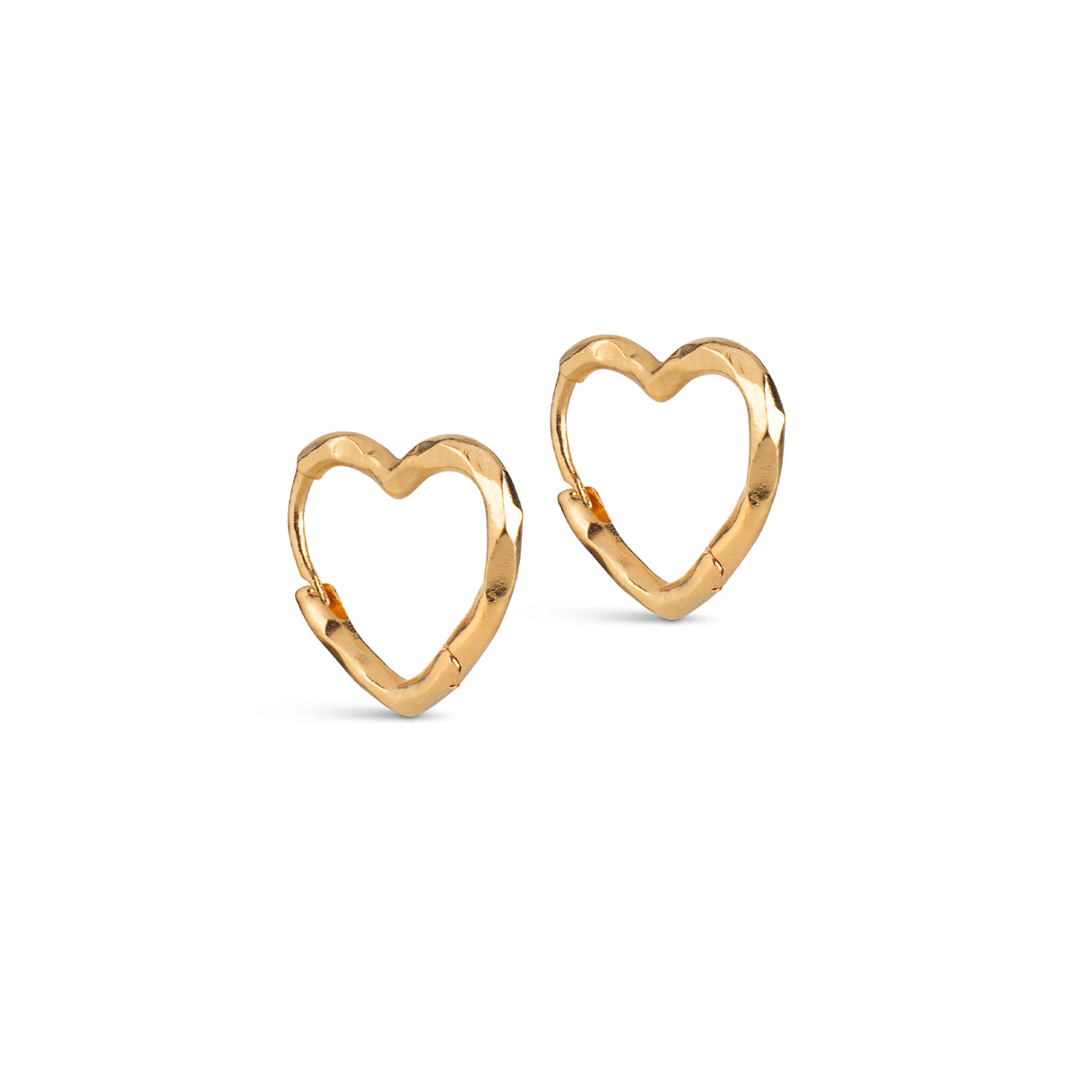 ENAMEL Copenhagen Organic Heart Small Hoops