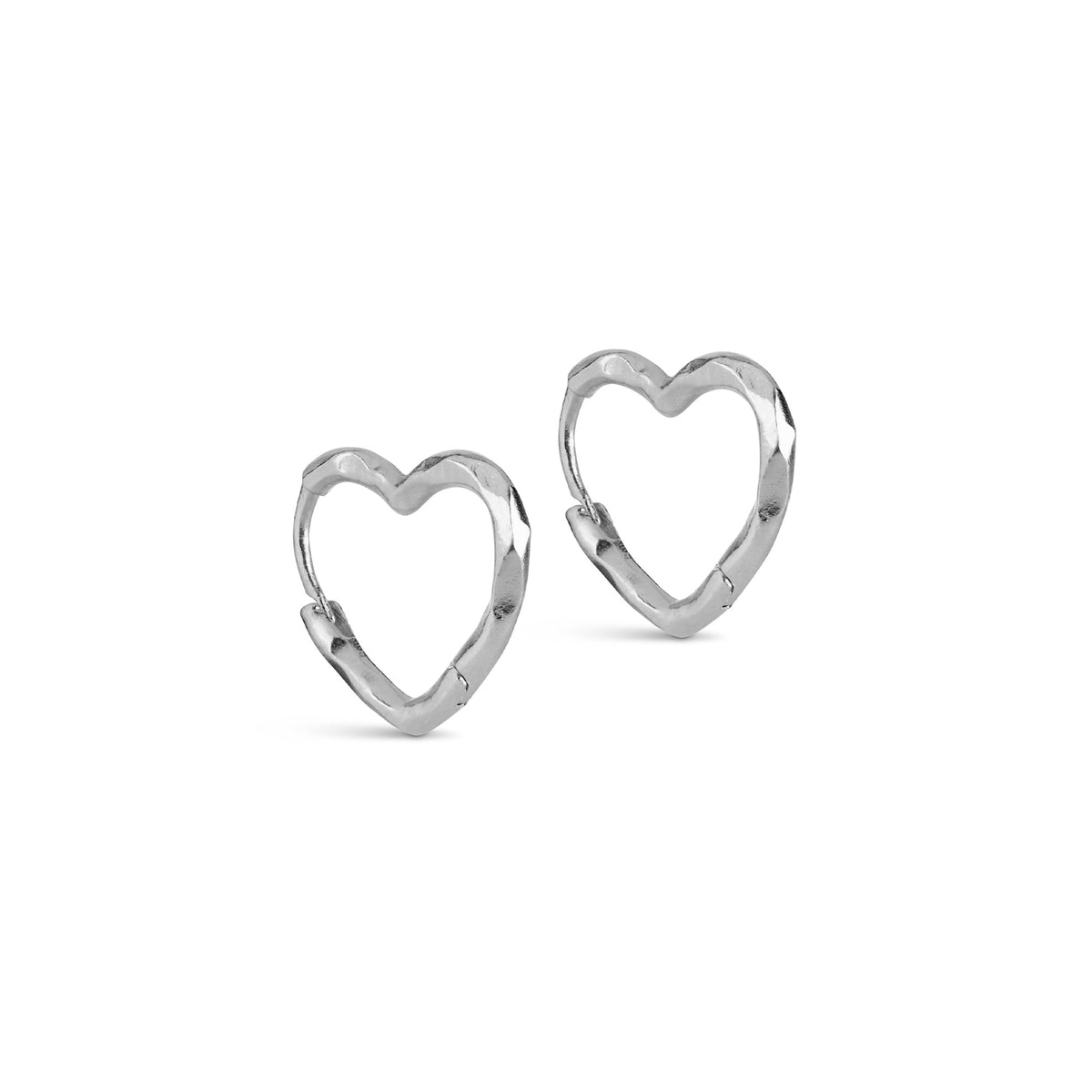ENAMEL Copenhagen Organic Heart Small Hoops