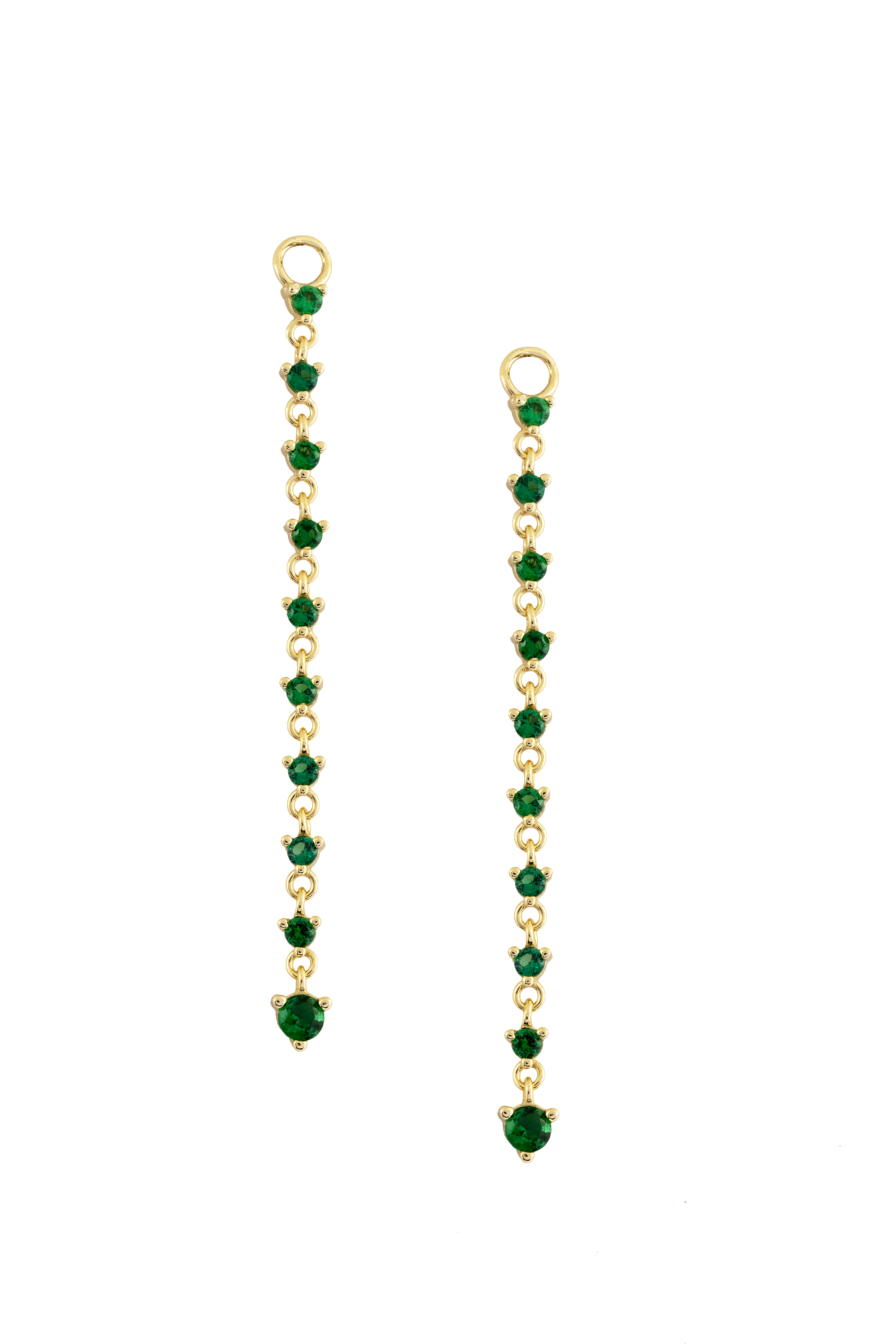 Emerald Streak Earring Charm - by Atelier 18