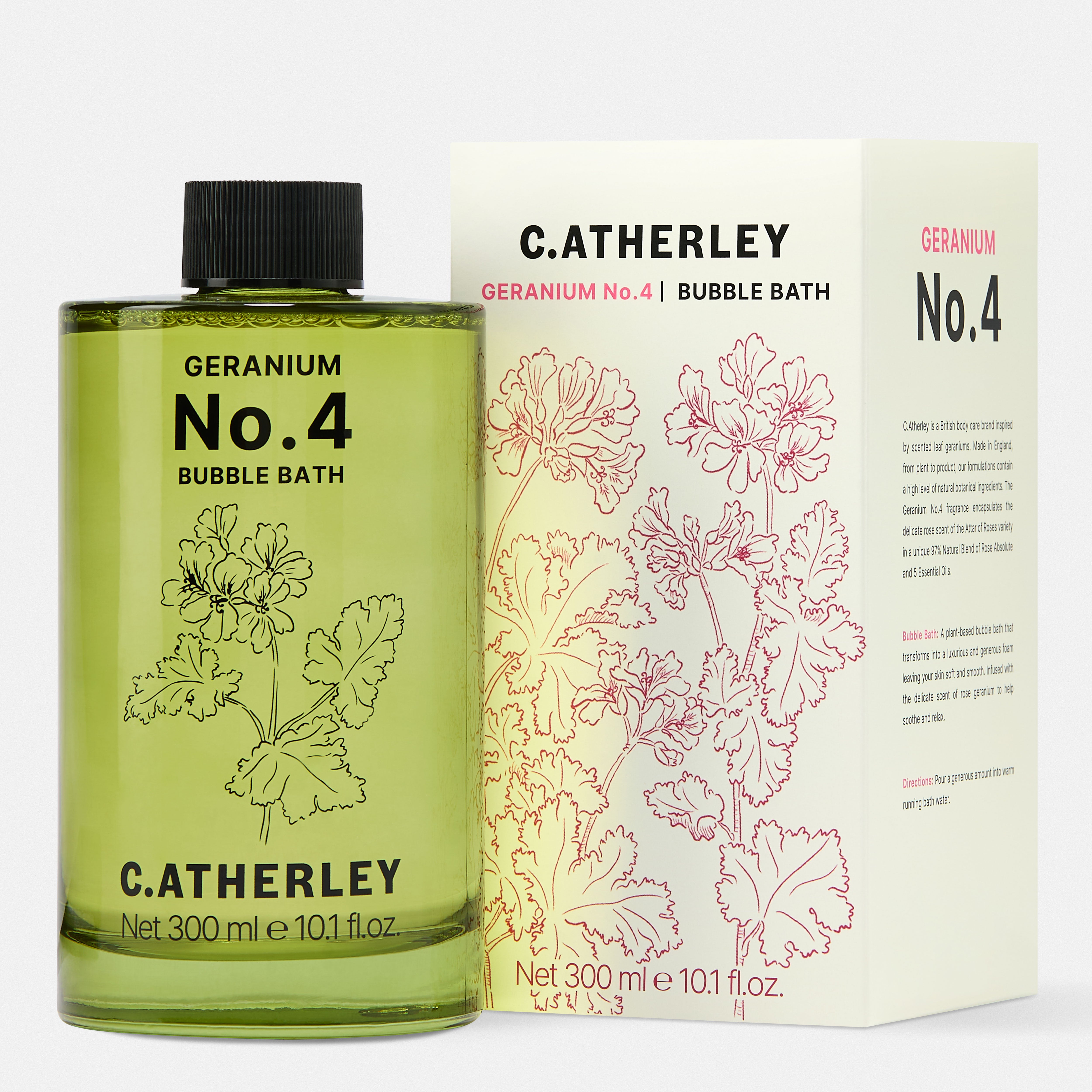 C Atherley Geranium No.4 Bubble Bath 300ml