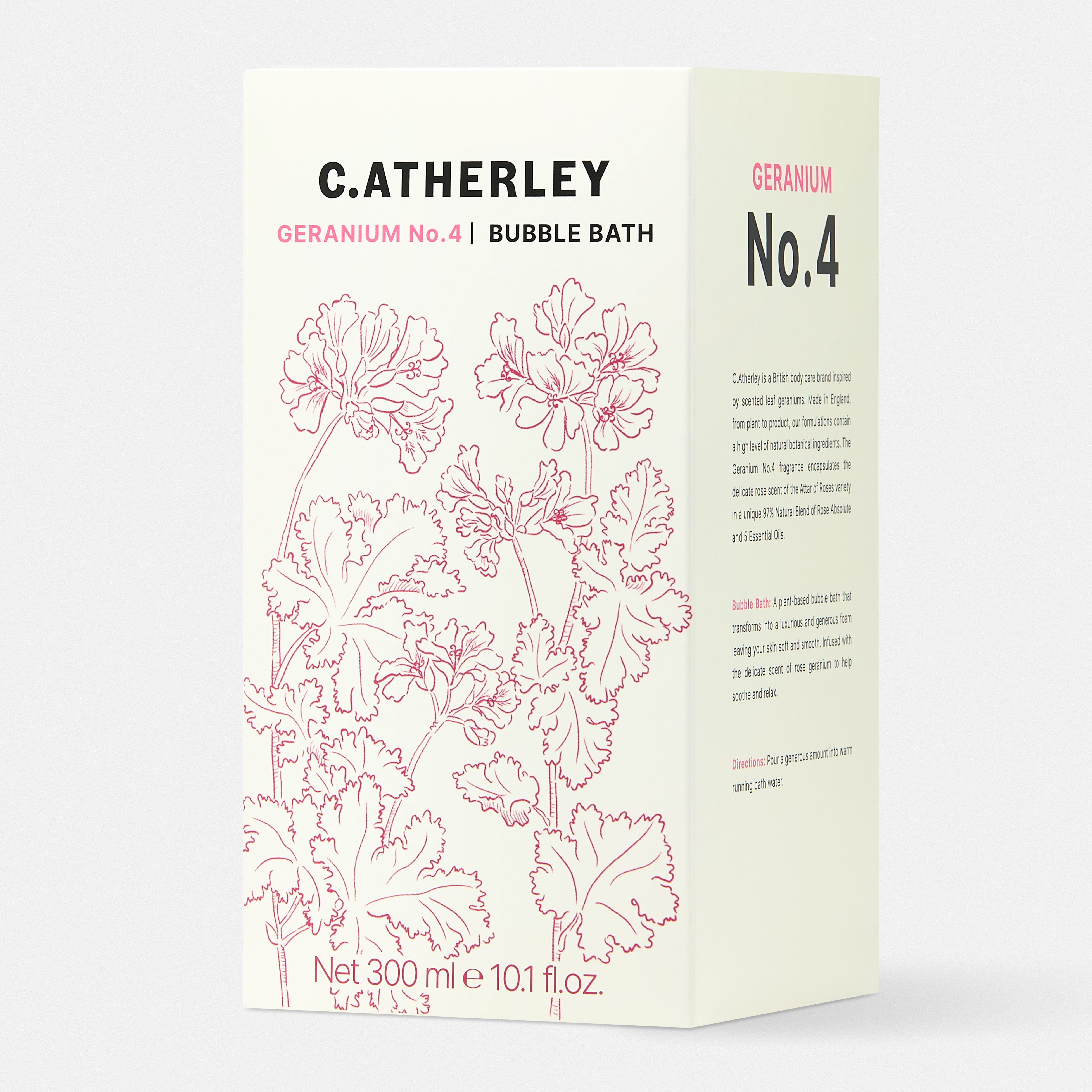 C Atherley Geranium No.4 Bubble Bath 300ml