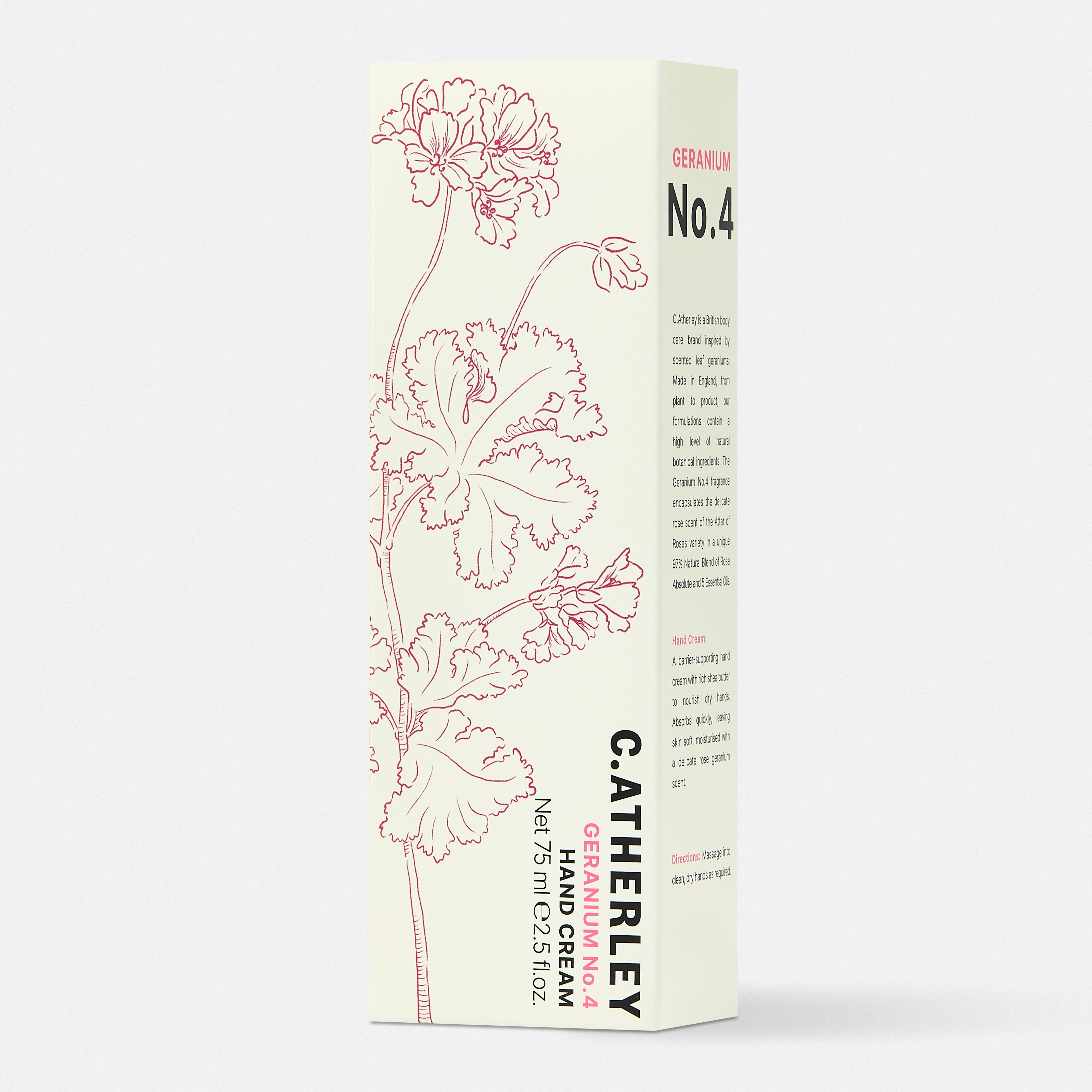 C Atherley Geranium No. 4 Hand Cream 75ml