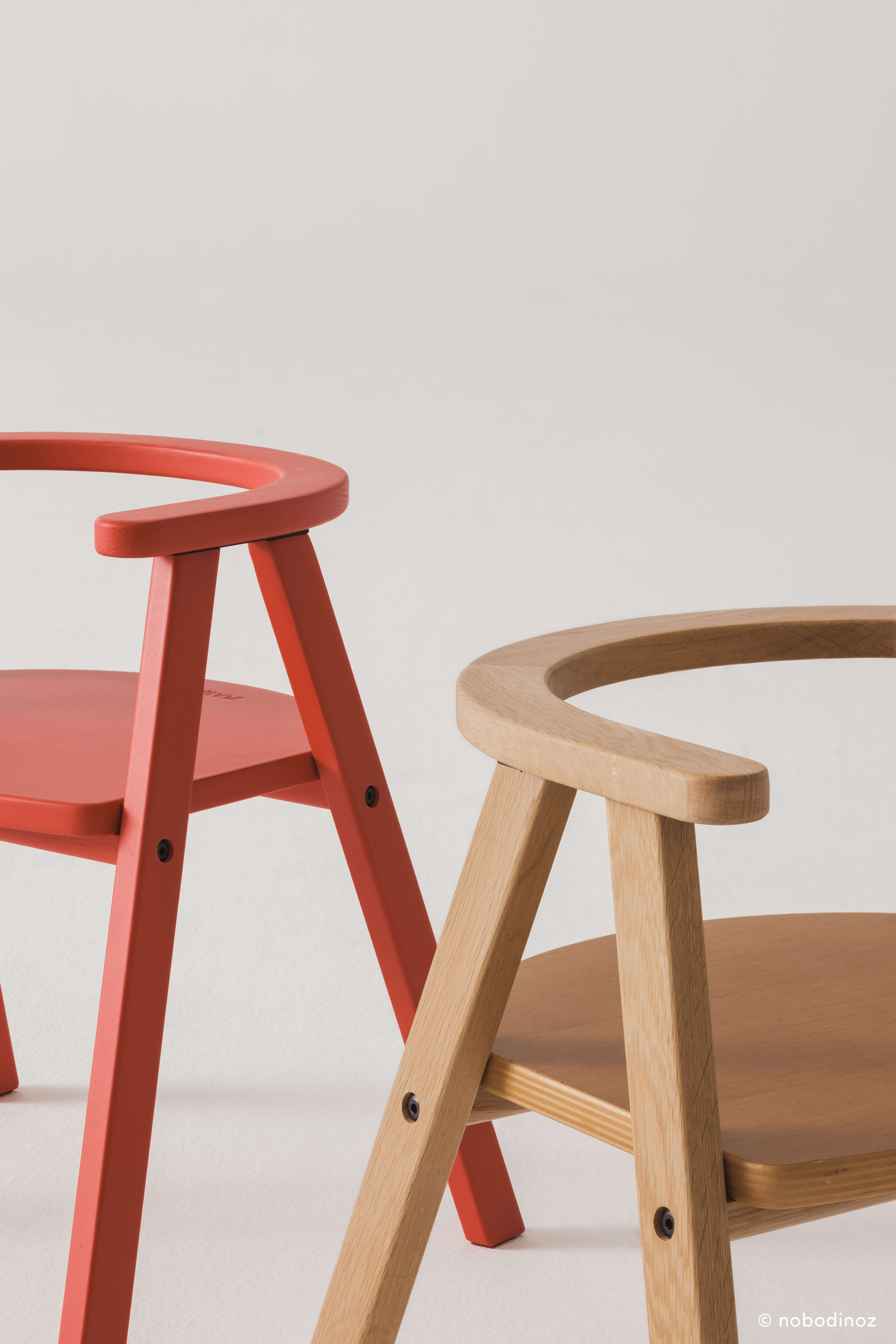 Child's Solid Oak Chair - Growing Green