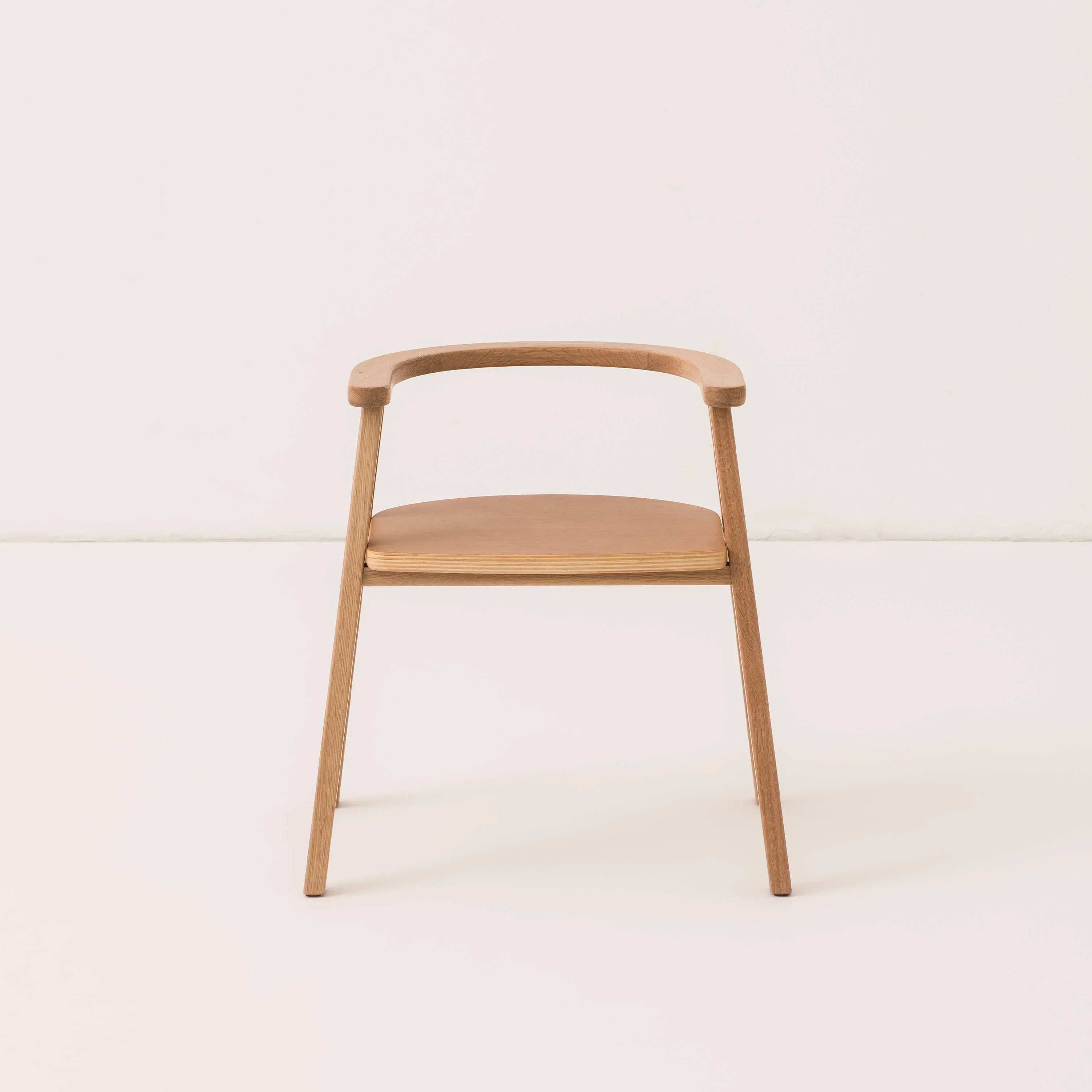 Nobodinoz Growing Green kids chair in natural oak wood, modern minimalist design
