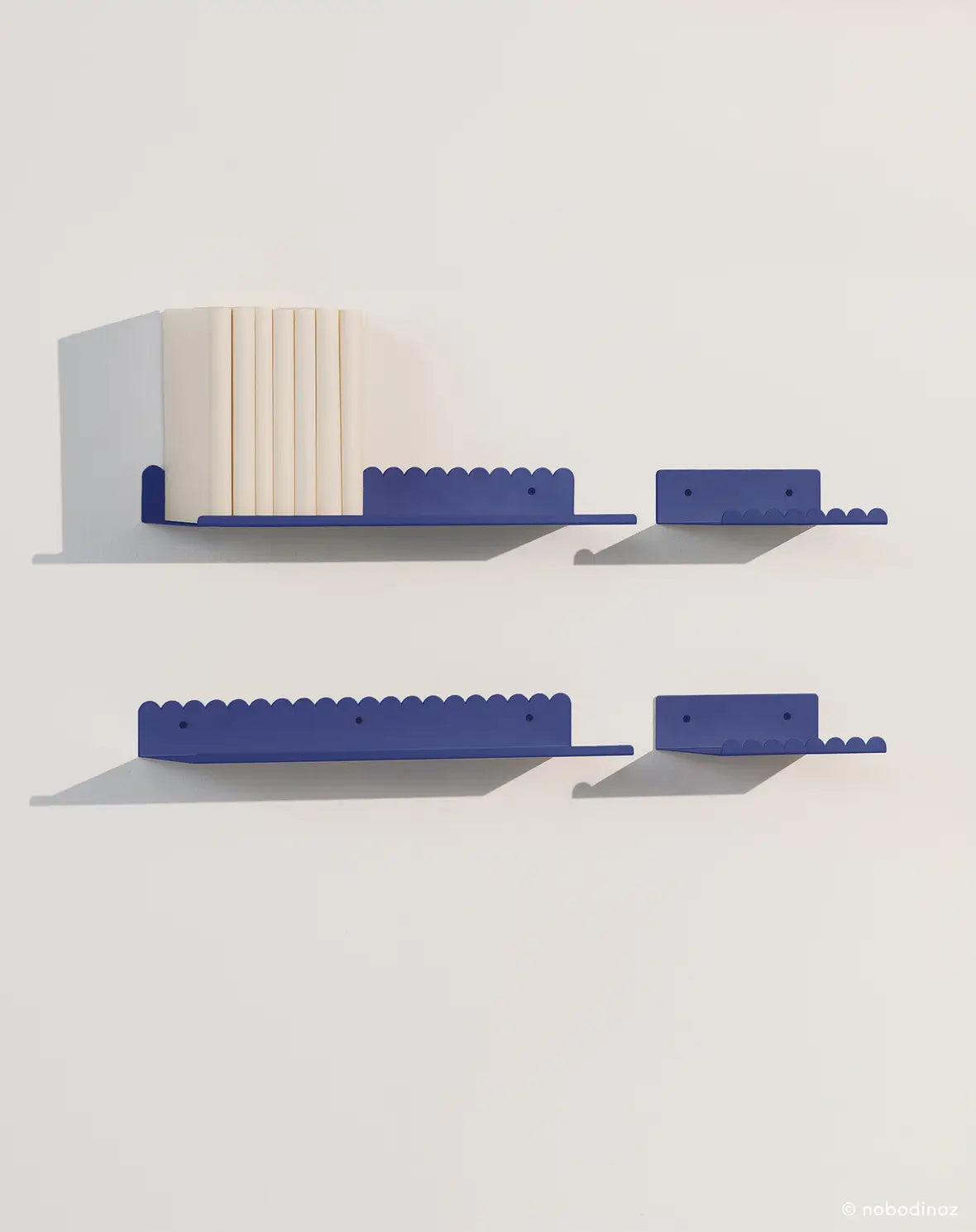 Nobodinoz Lacquered Steel Wall Shelf - Large