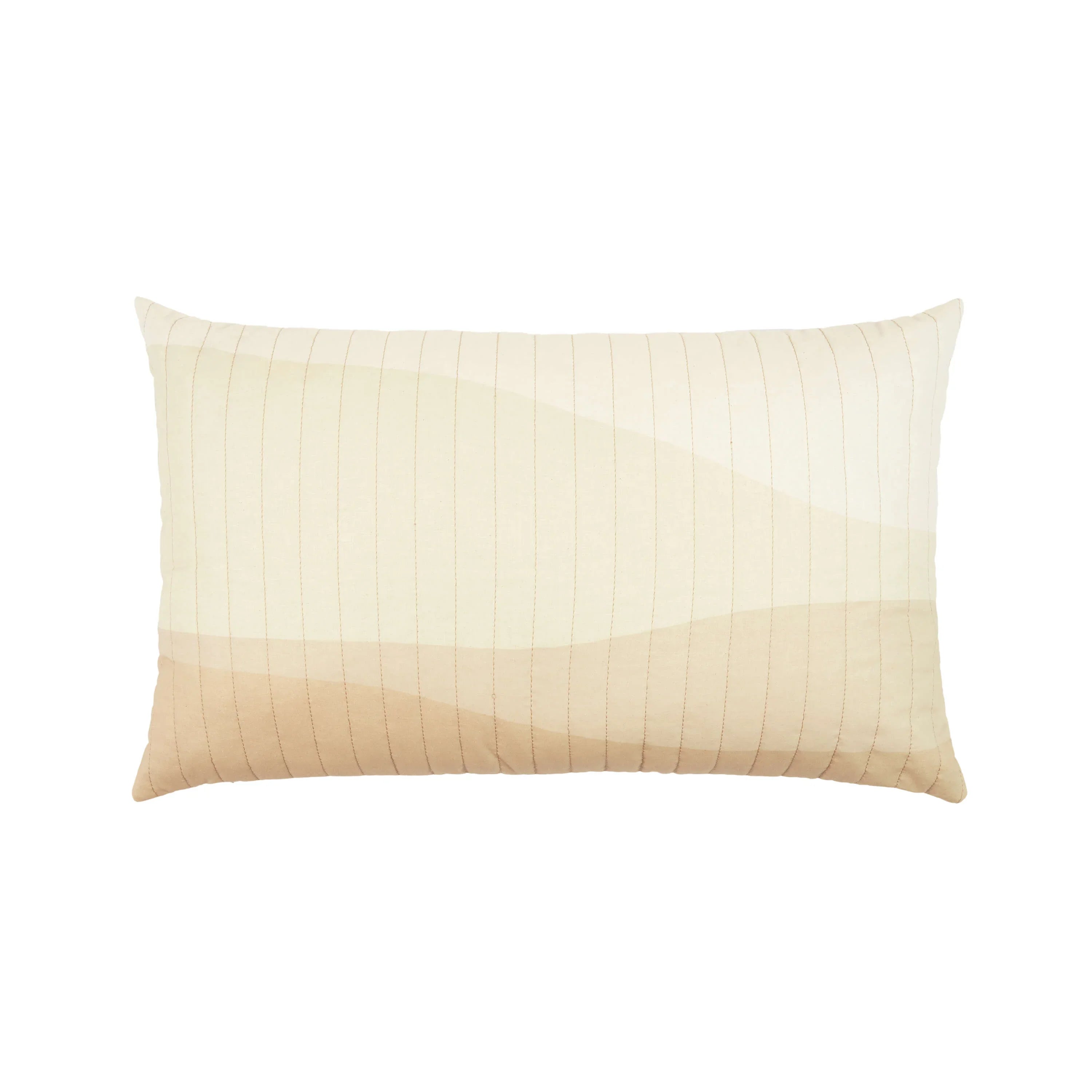 Nobodinoz quilted large cushion, cotton, desert shades, landscape design