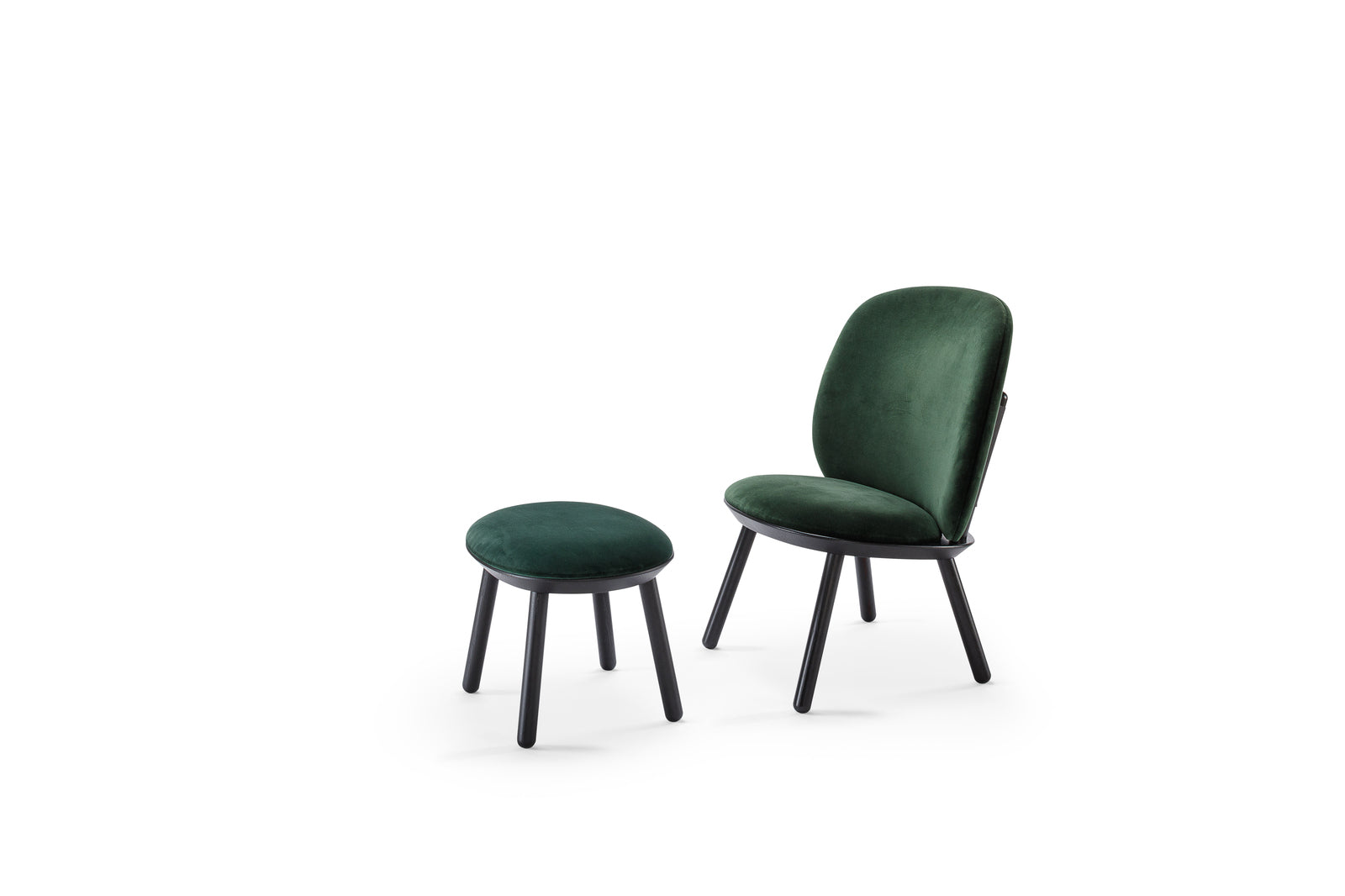Naïve Low Chair in Black Ash by etc.etc