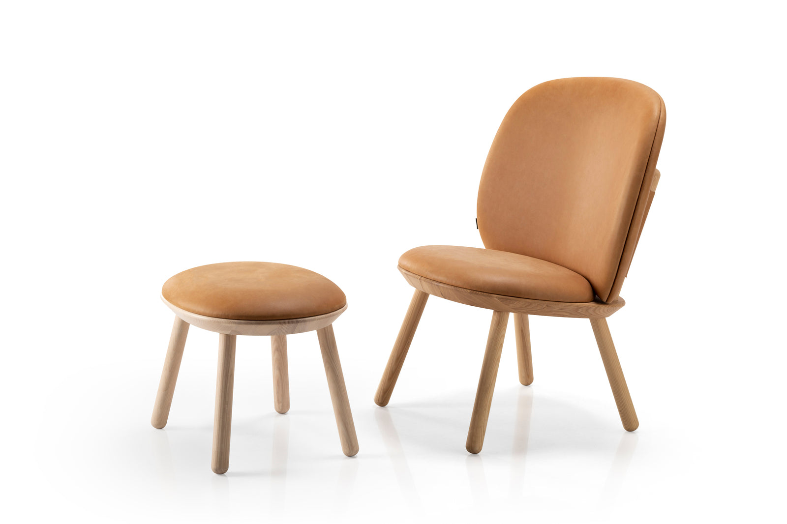 Naïve Ottoman in Solid Ash by etc.etc