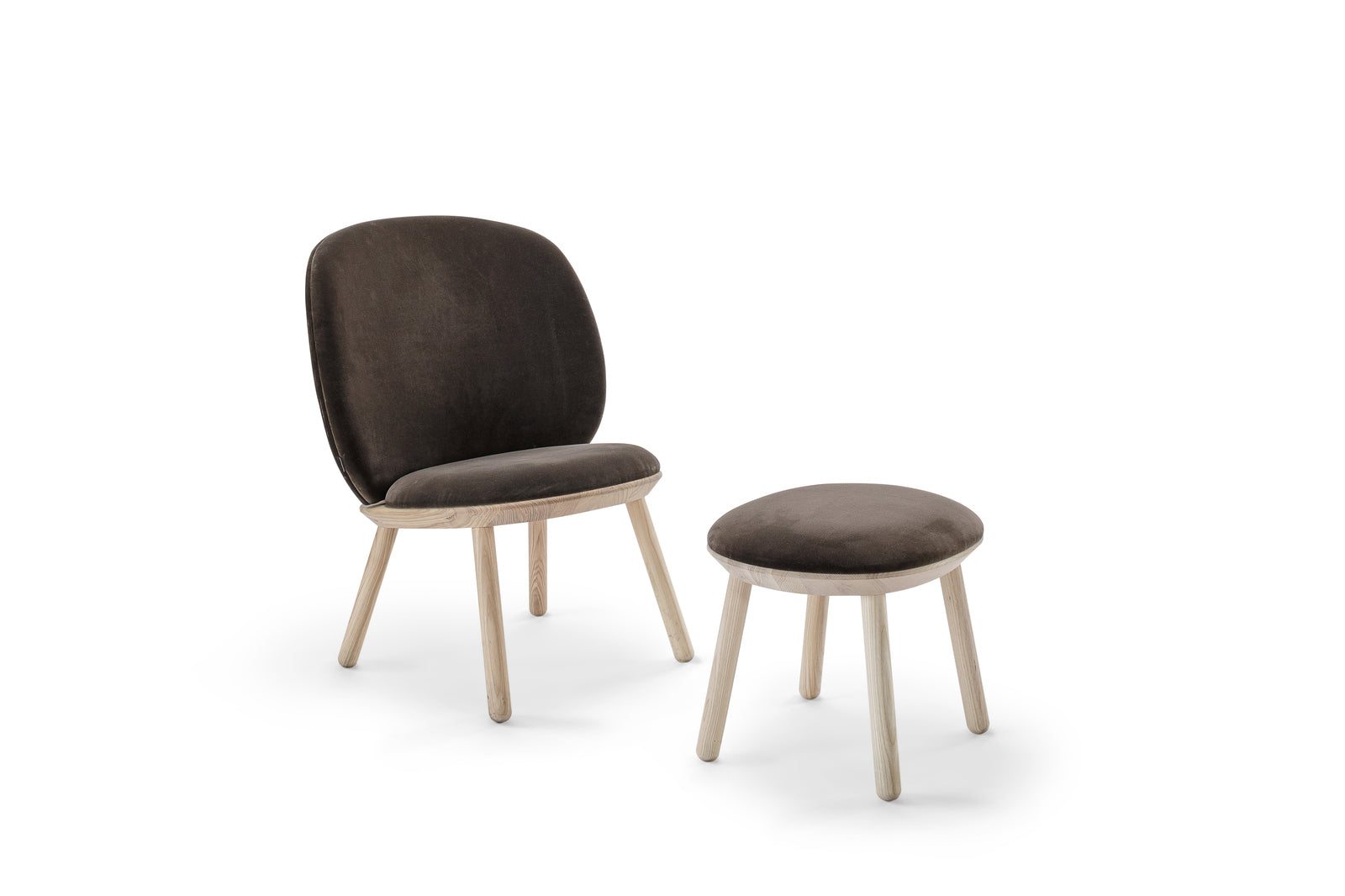 Naïve Ottoman in Solid Ash by etc.etc