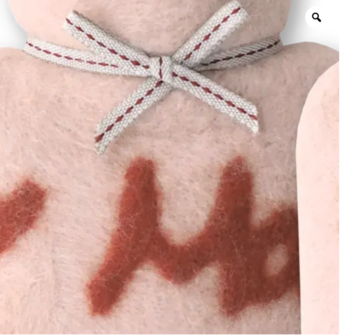 Mini Hot Water Bottle - Mon Amour - dusty rose & rust