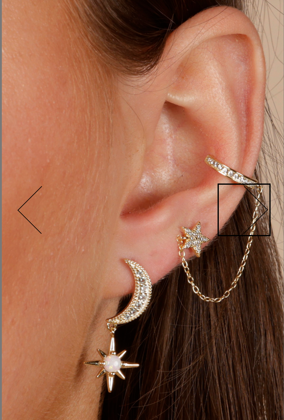 Star Stud & Link Cuff