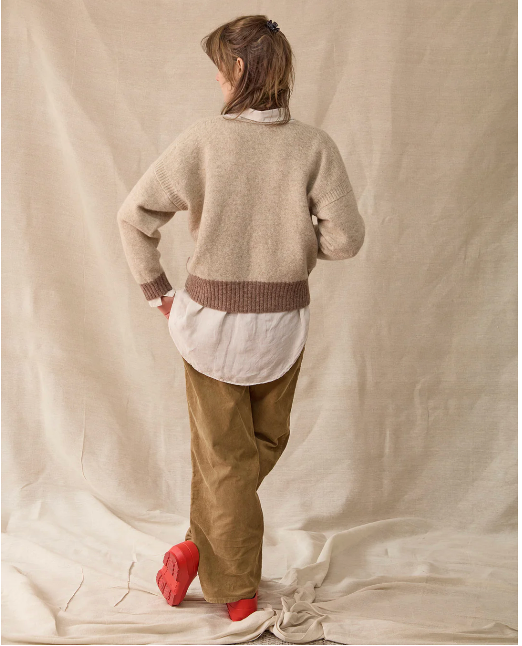 Boxy Cardigan in Oatmeal — Rove Knitwear