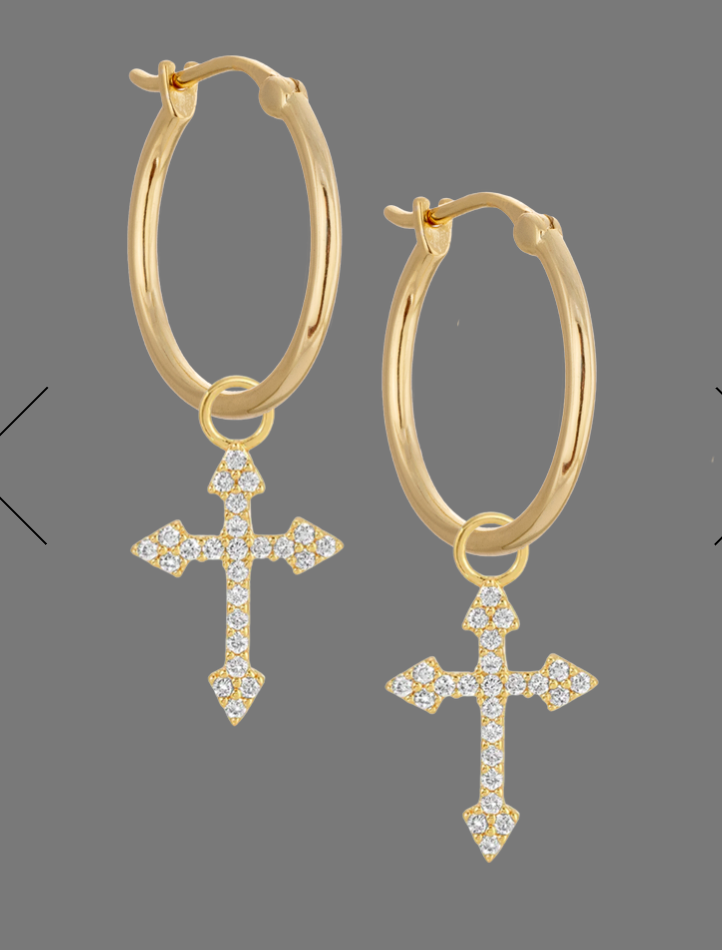 Cross Earring Charm - by Atelier 18