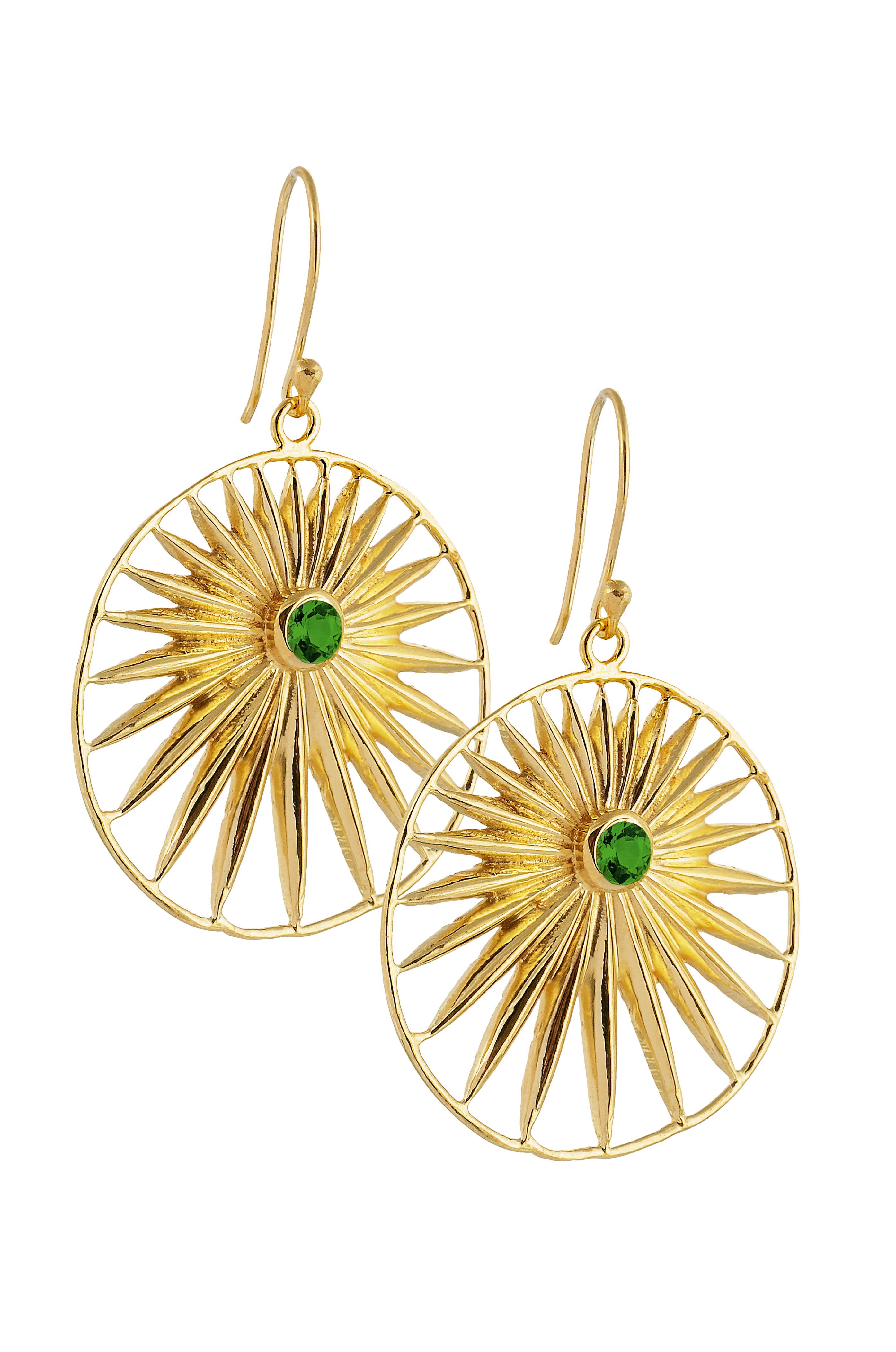 Palm d'Or Earrings Emerald - Atelier 18