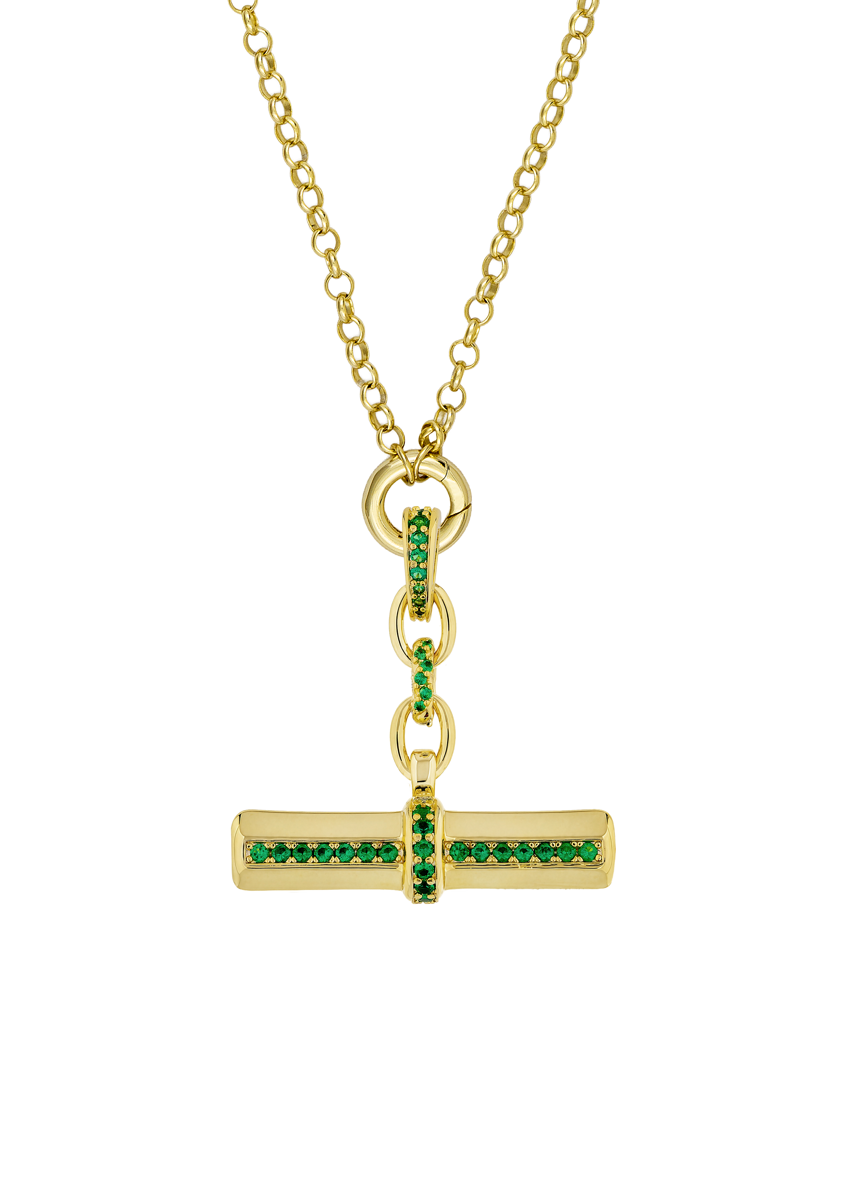 T-Bar Pendant on Classic 16" Belcher — Atelier 18