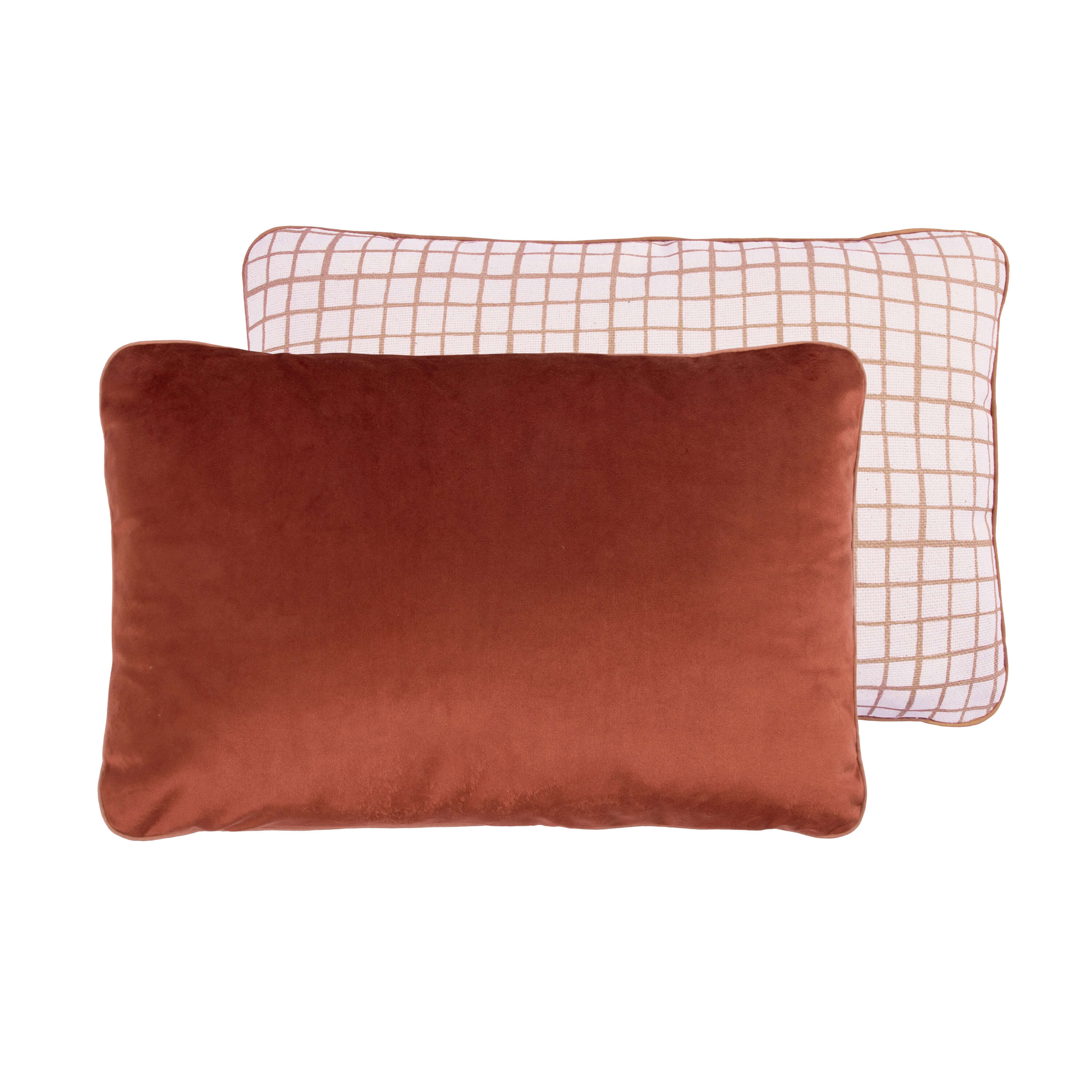Double Sided Rectangular Cushion in Eco-velvet