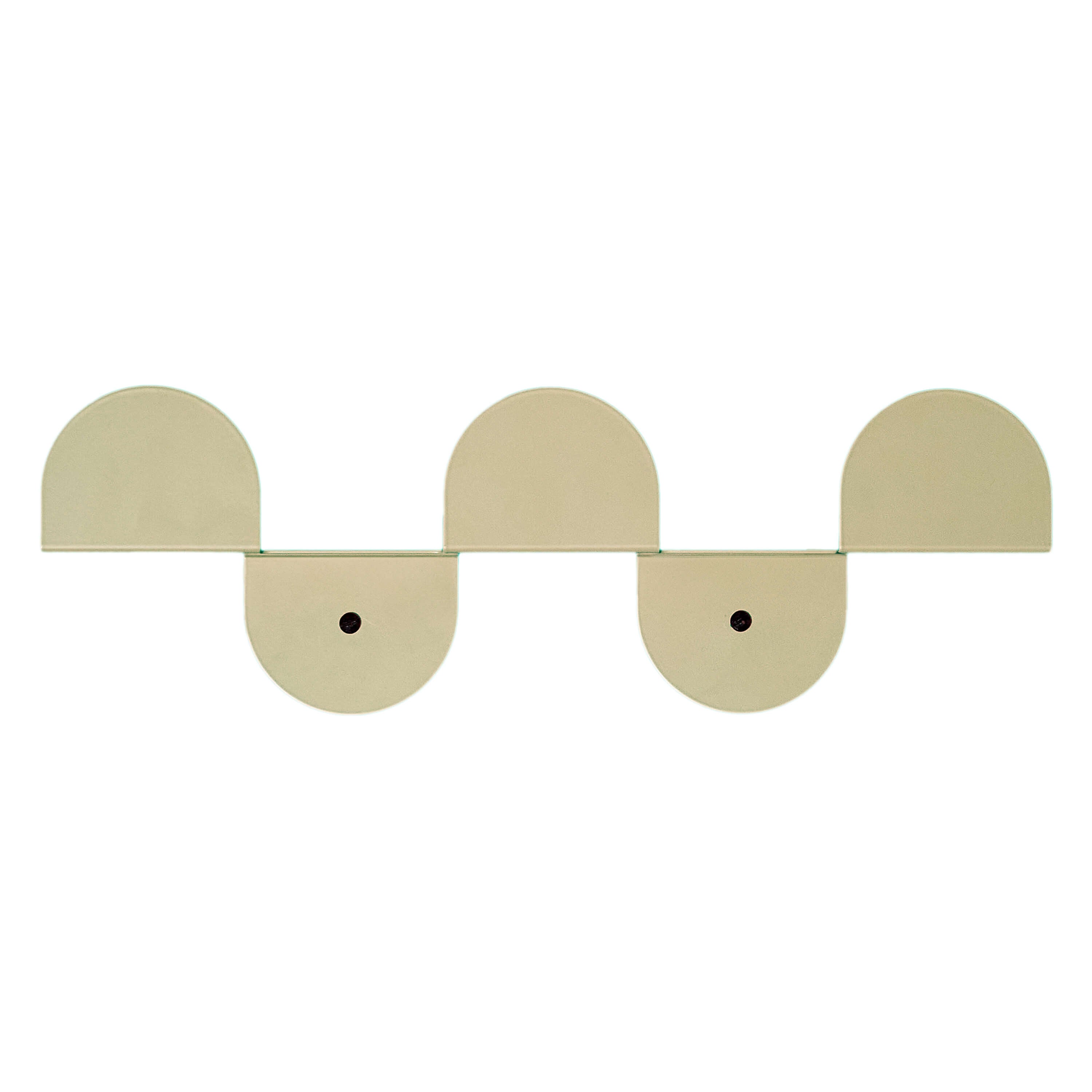 Lacquered steel wall coat rack