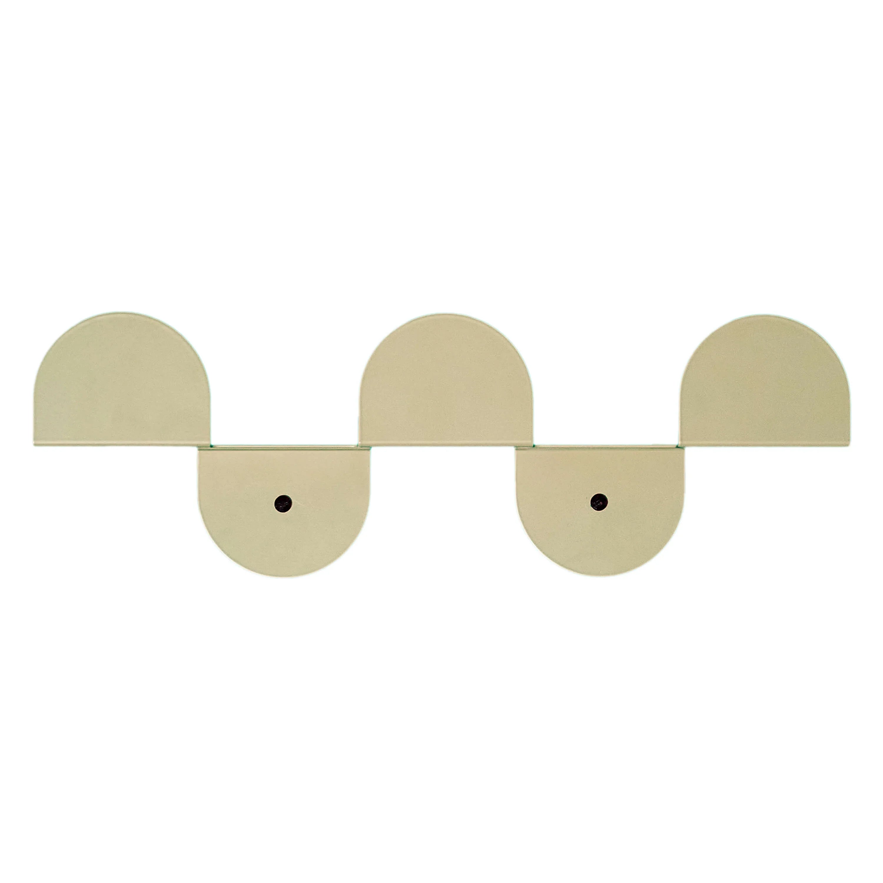Nobodinoz green tea steel wall coat rack with geometric design, premium modern accessory