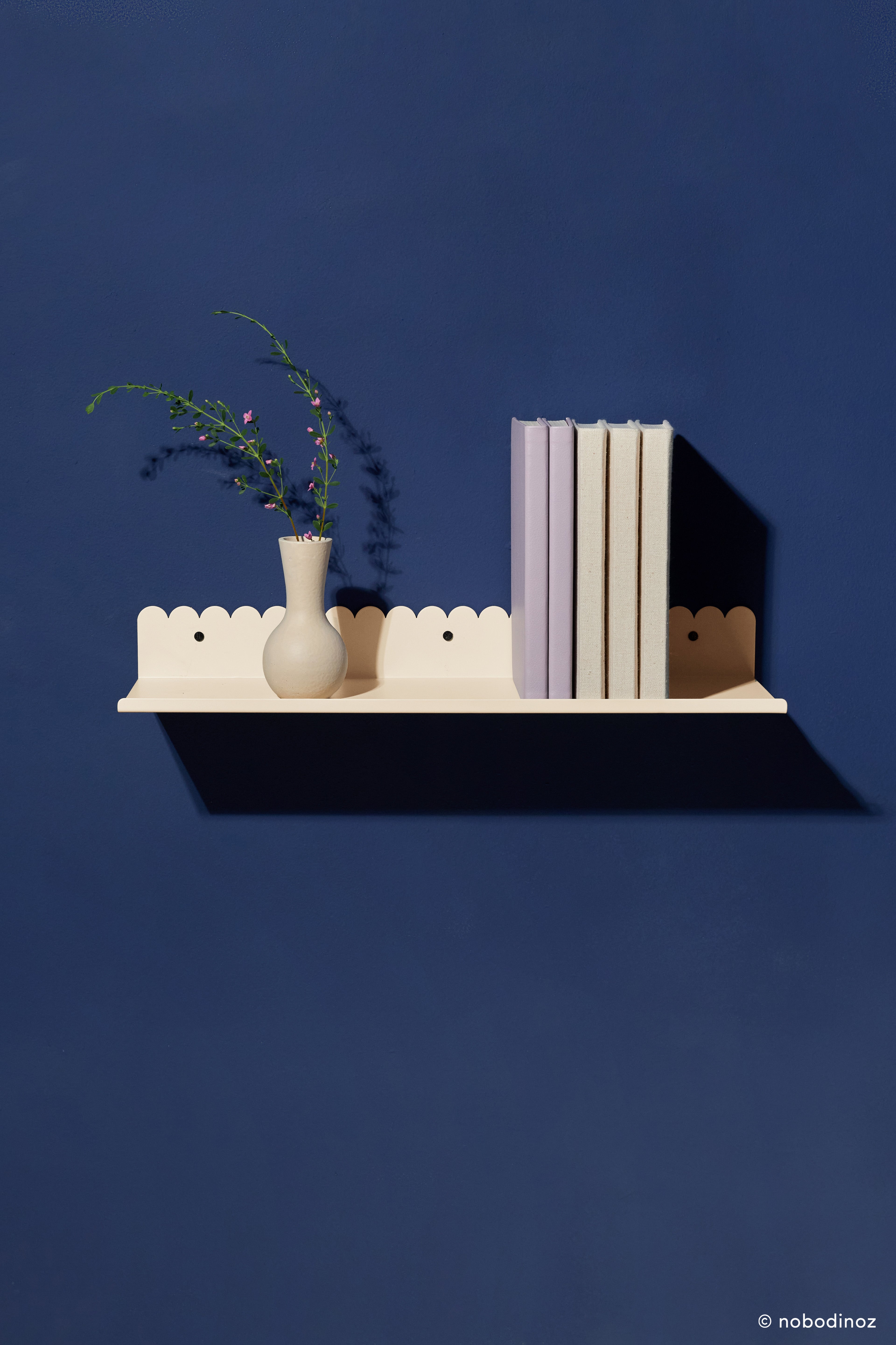 Nobodinoz Lacquered Steel Wall Shelf - Large