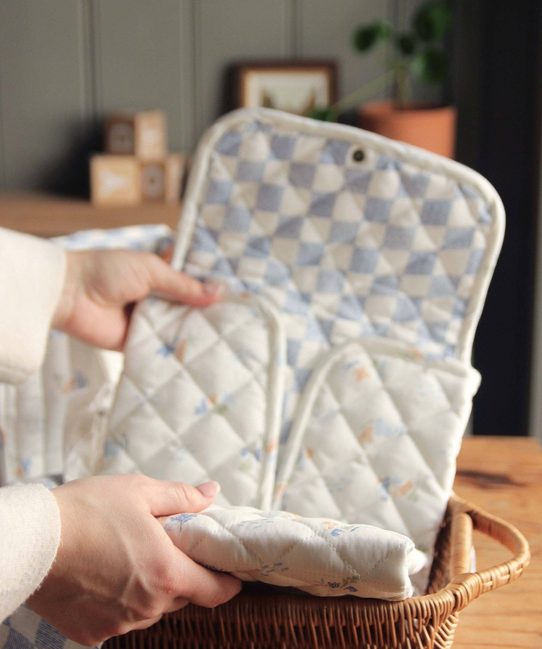 Cotton Travel Baby Changing Mat - Coastline