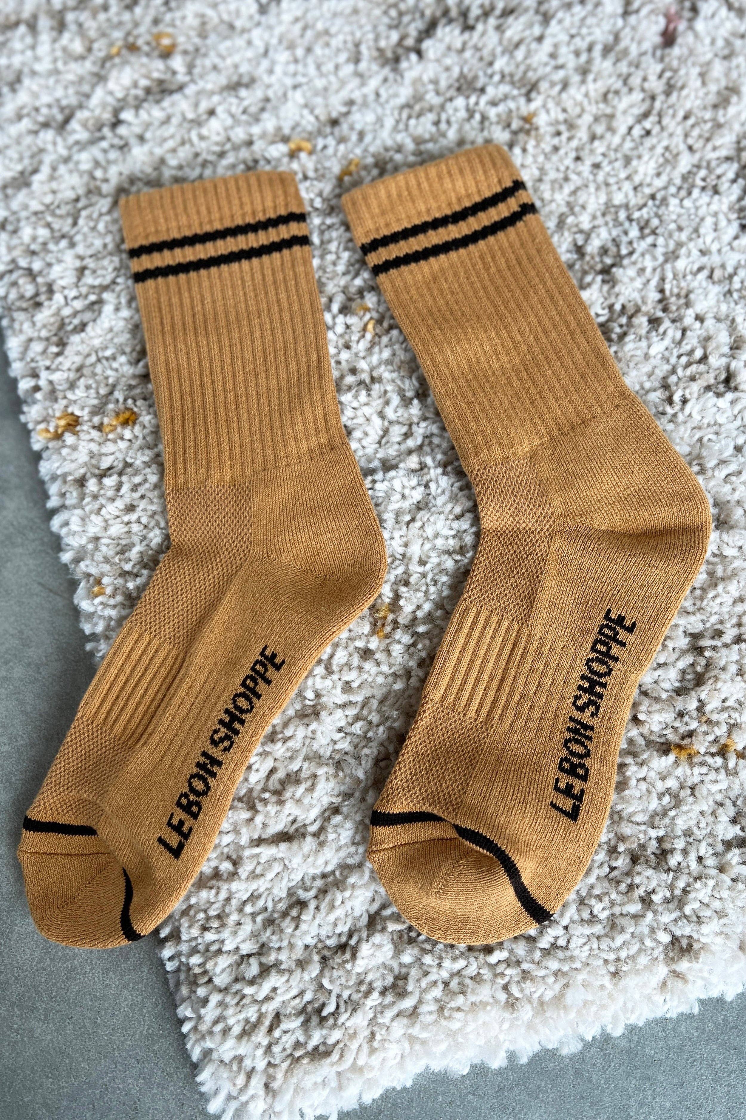 Boyfriend Socks (wholesale): Oatmeal