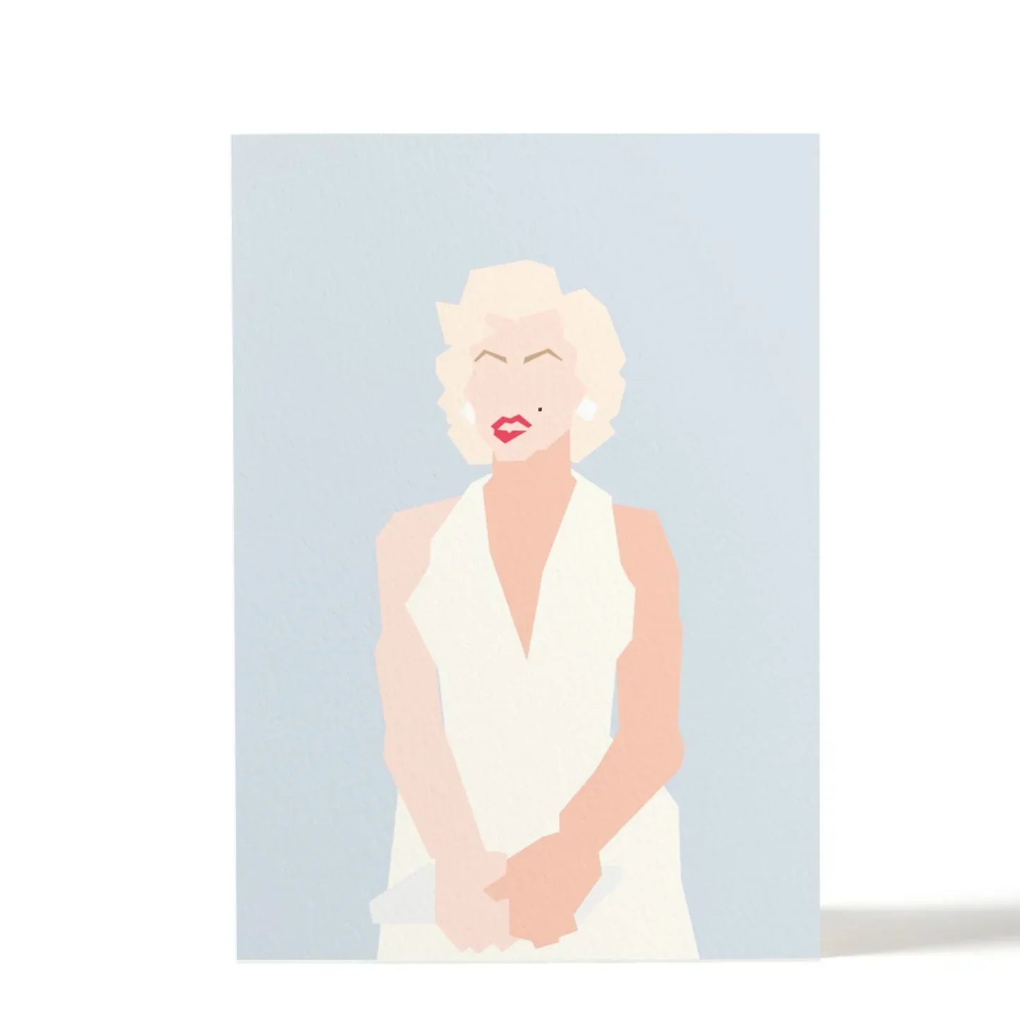 Splendid Greetings greeting card, minimalist pop art illustration, premium white cardstock
