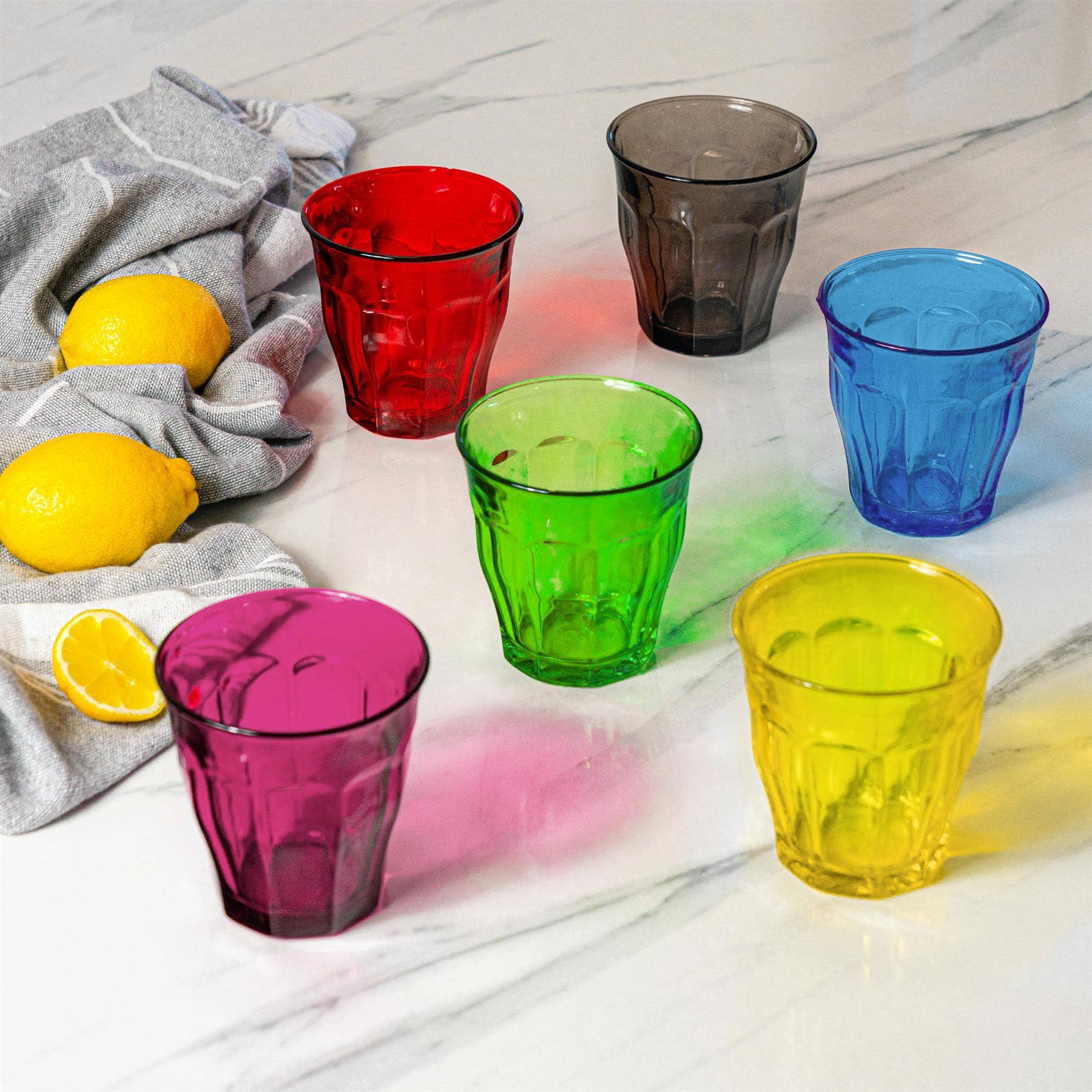 250ml Picardie Glass Tumbler - By Duralex: Plum