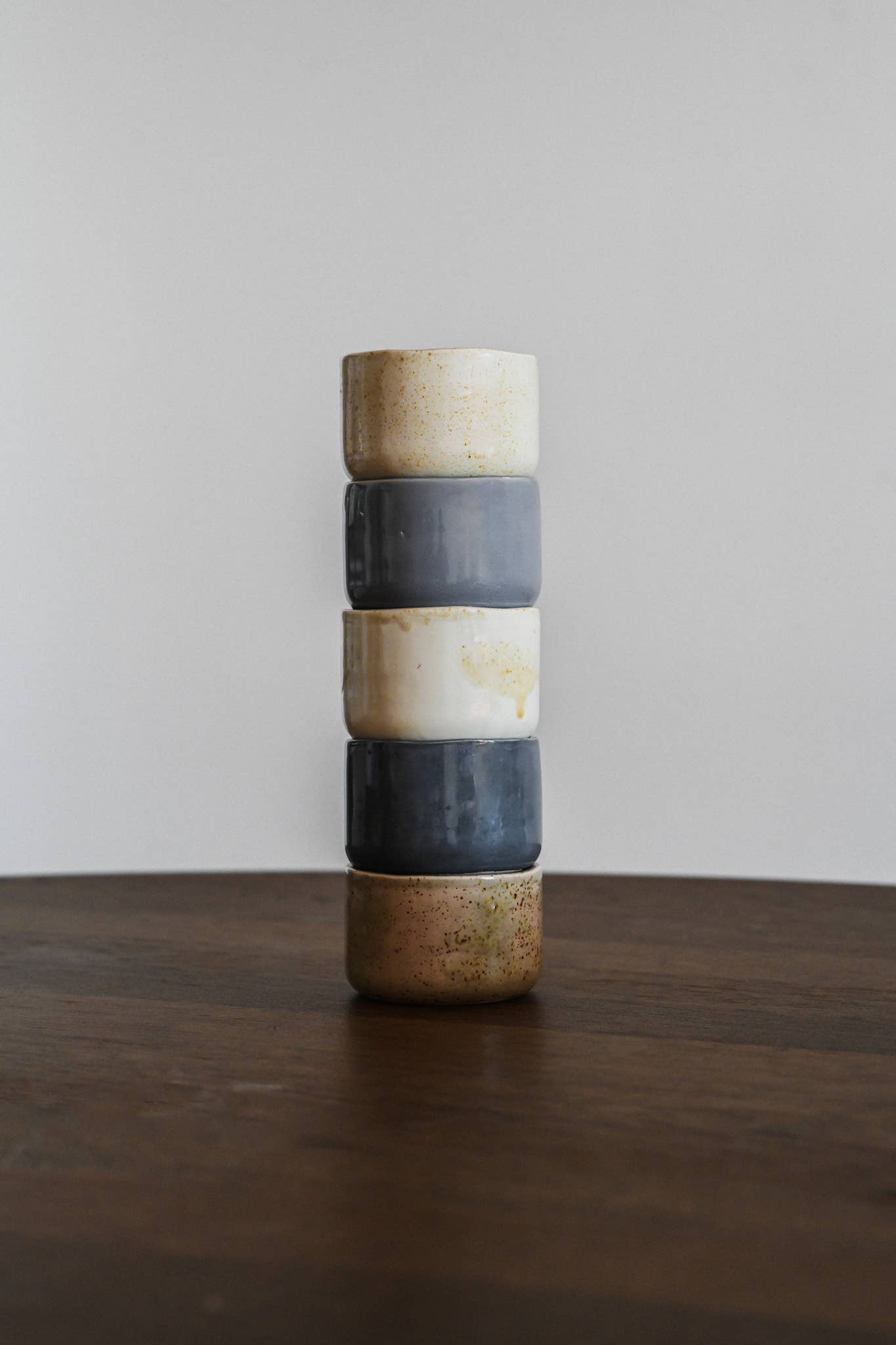 Mira Ceramic Coffee Mugs: Speckled Calm Green