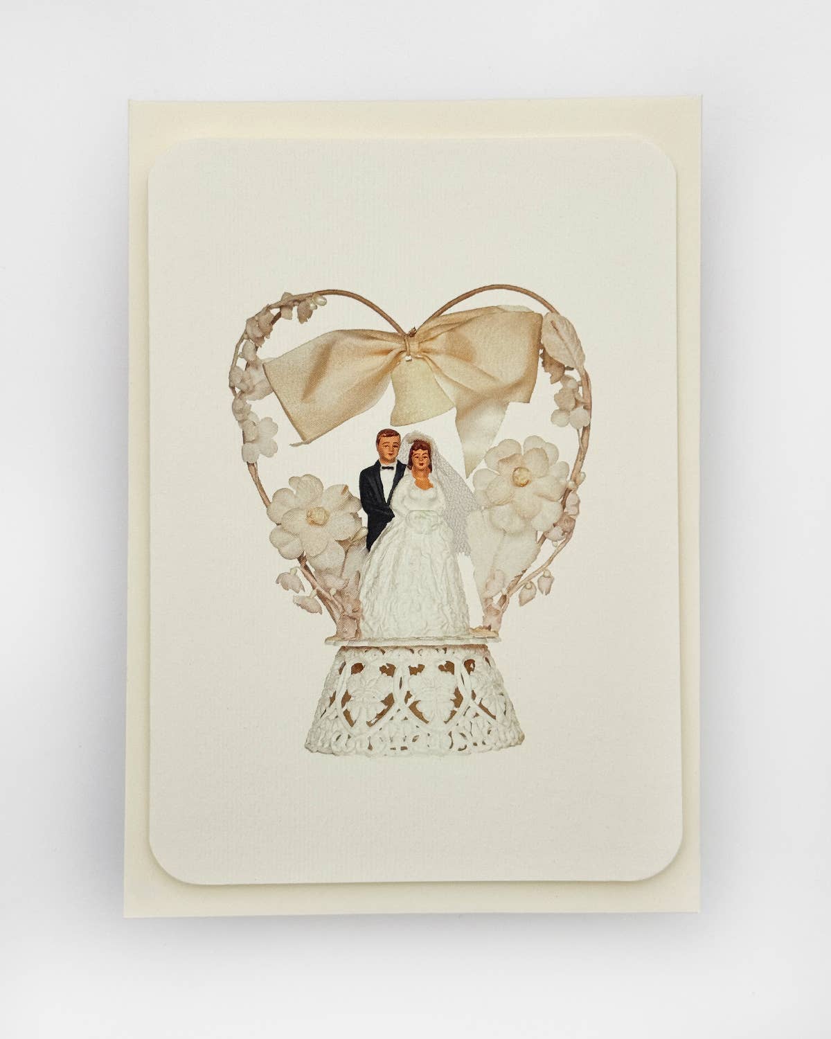 Wedding Cake Topper Greeting Card by Canonbury Press