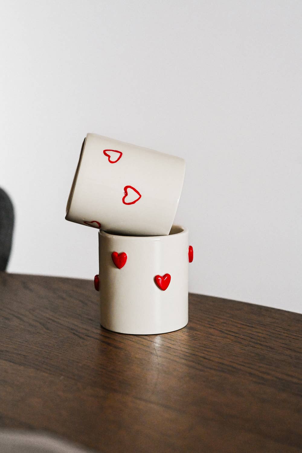 Ceramic Love Mug. St. Valentines Edition: 3D Hearts - Studio ÜM